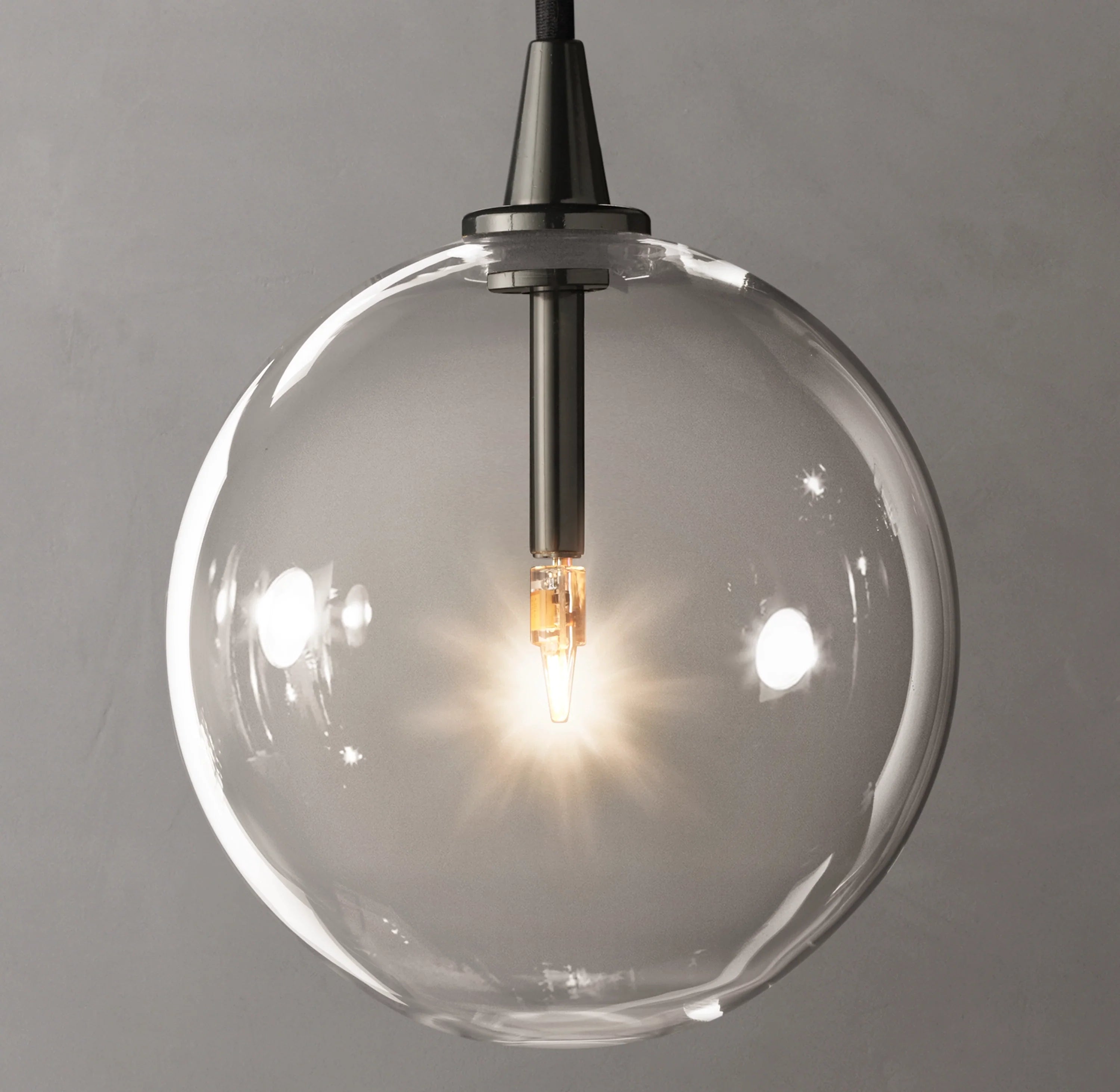 6 Inch Blown Glass Globe Pendant Light - Mobile