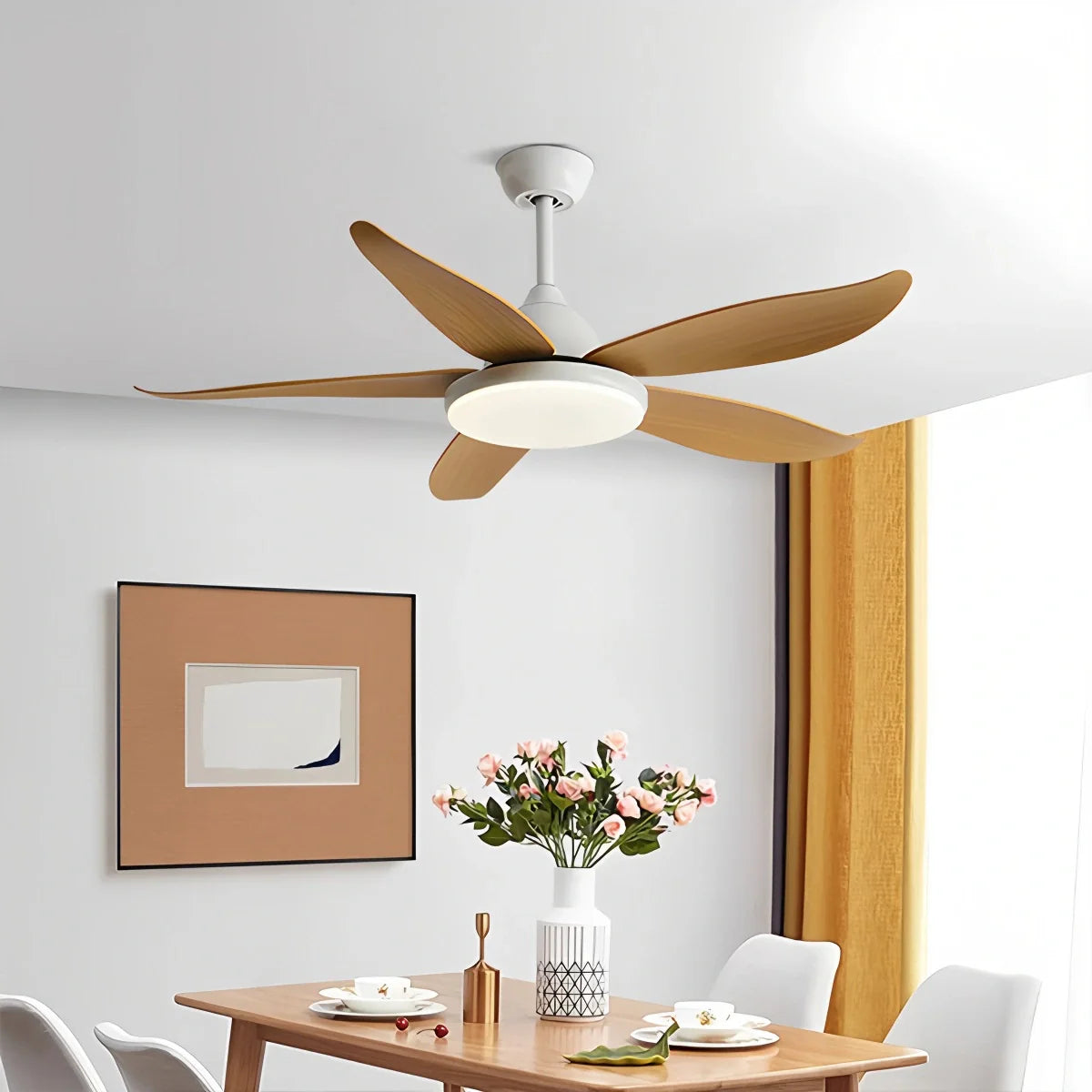 5 Blade Contemporary Ceiling Fan Lamp