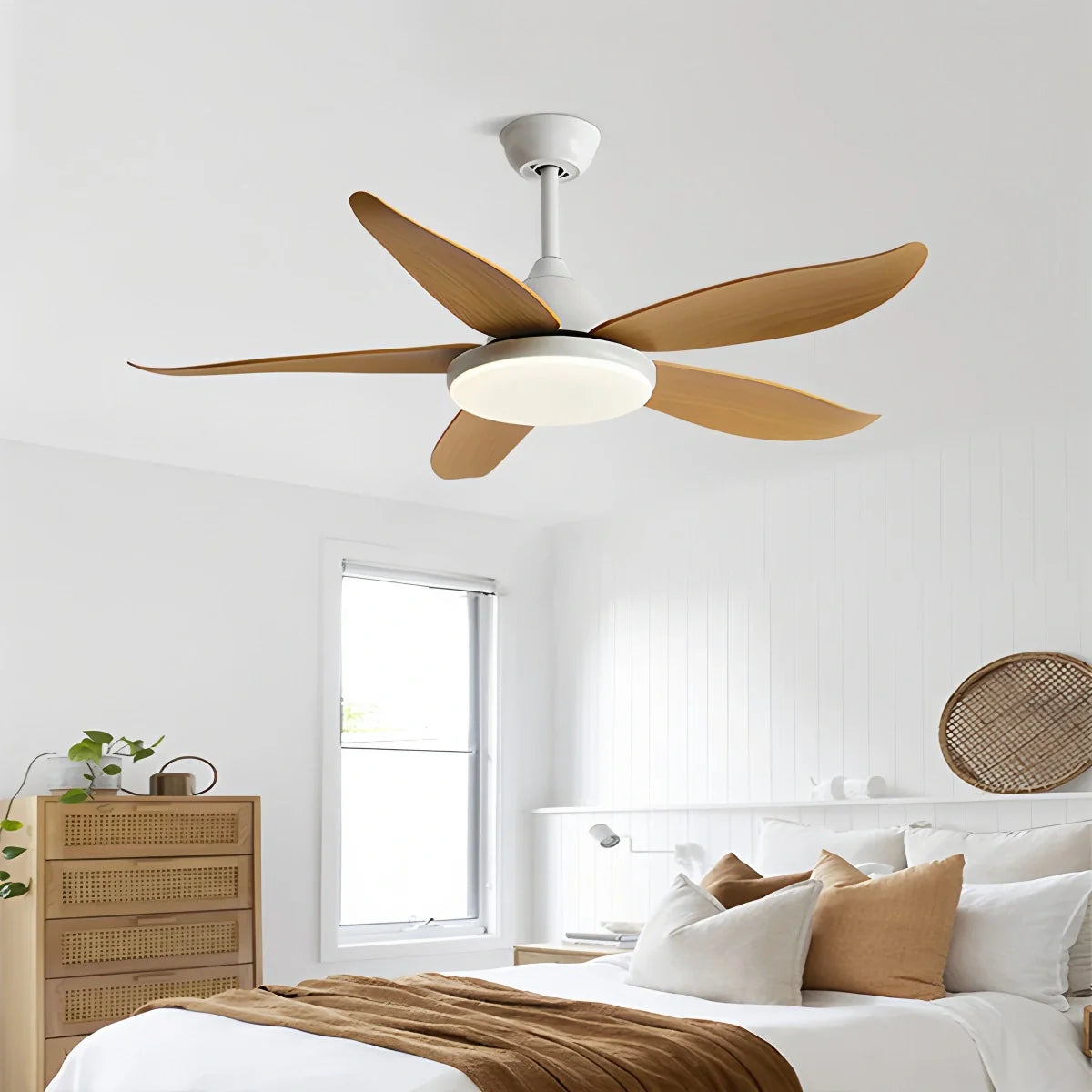 5 Blade Contemporary Ceiling Fan Lamp