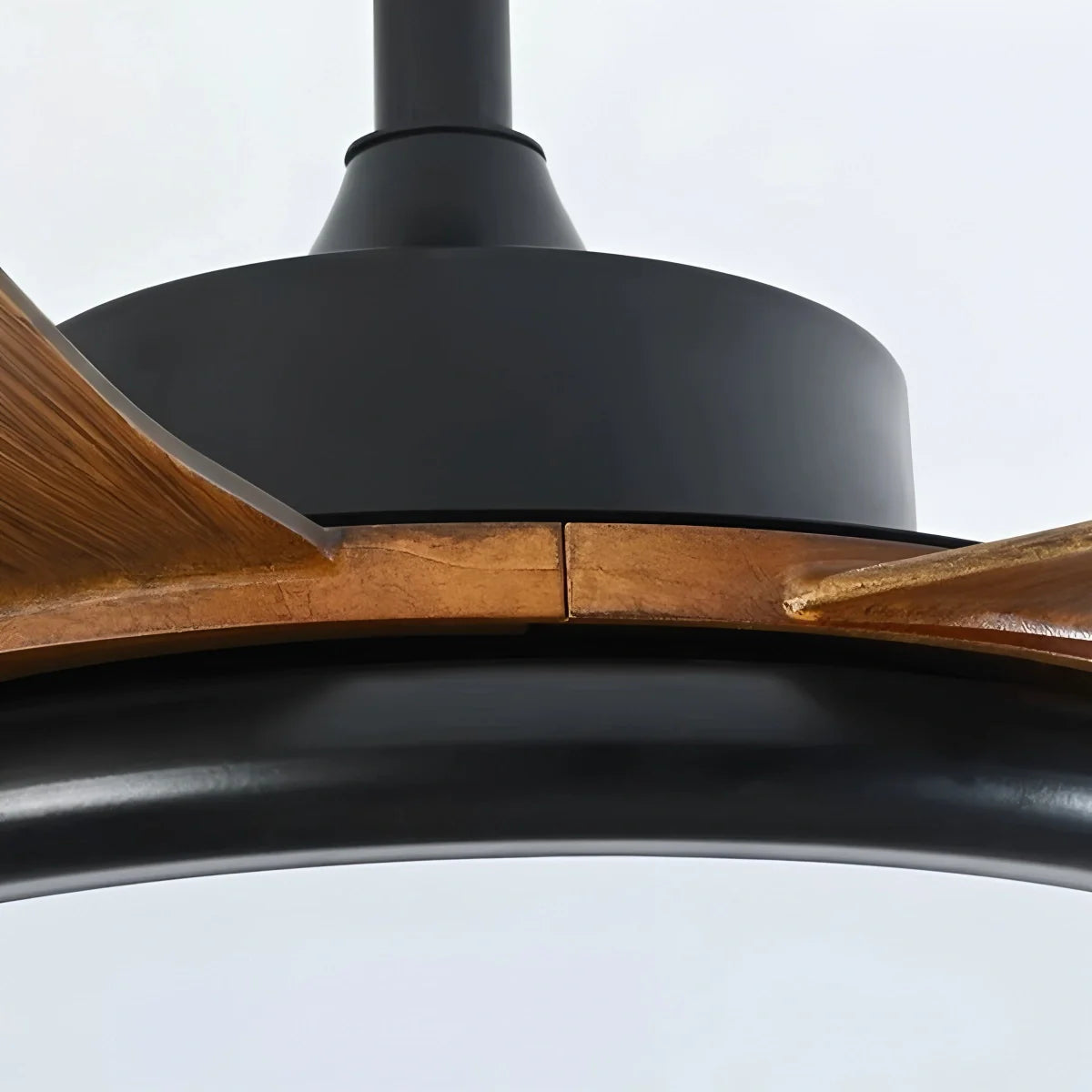 5-Blade Wood Ceiling Fan with Light for Living Room