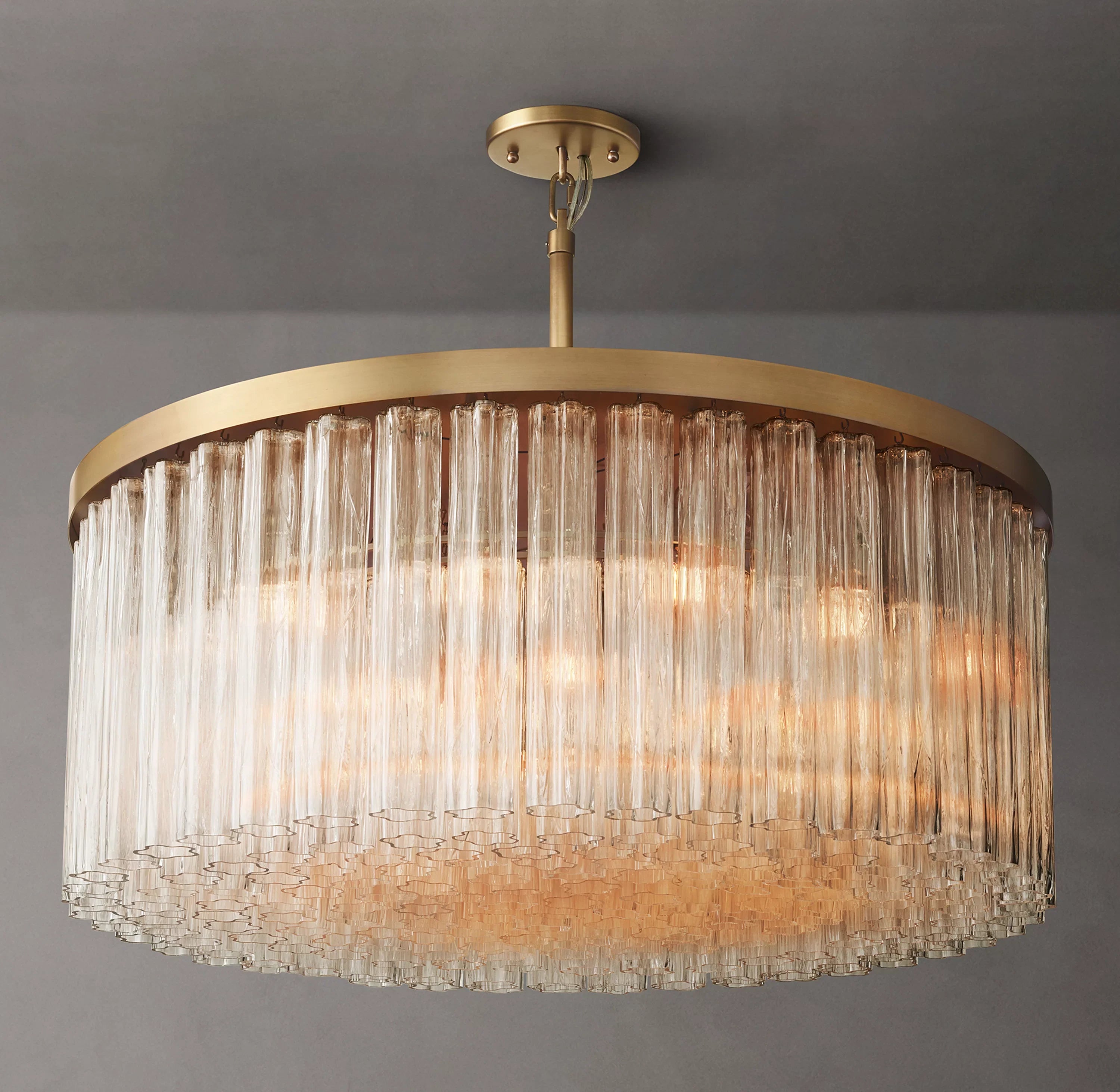 Tronchi Glass Round Chandelier - Cielo