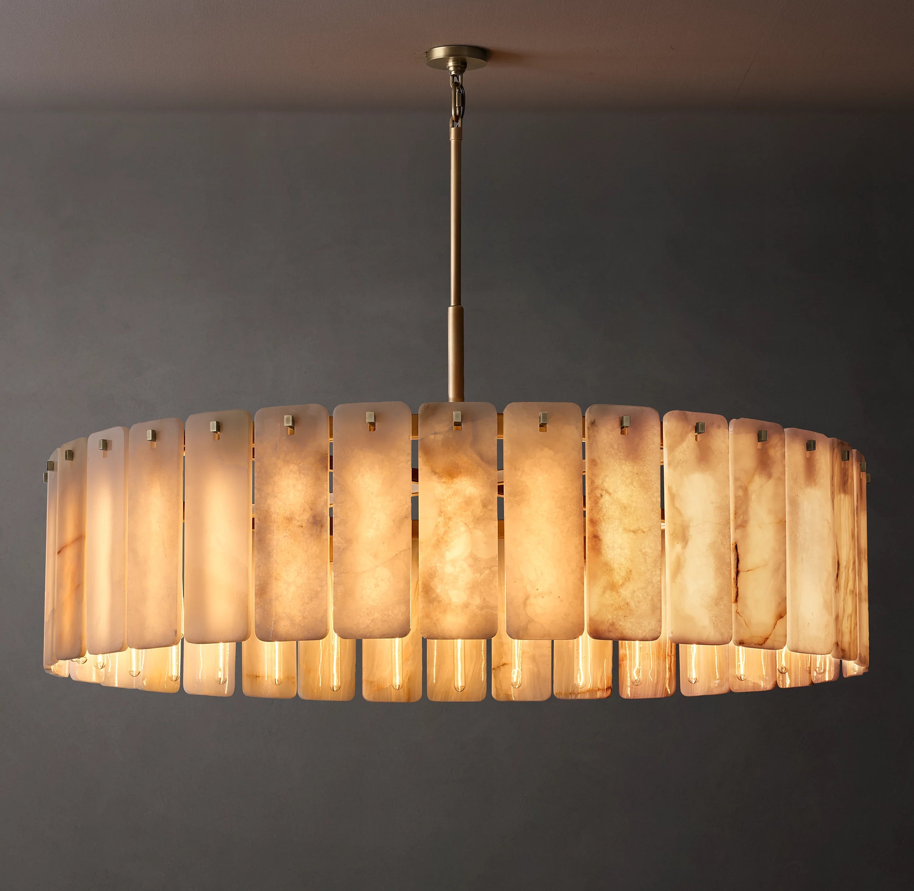 Alabaster Round Chandelier - Calamette
