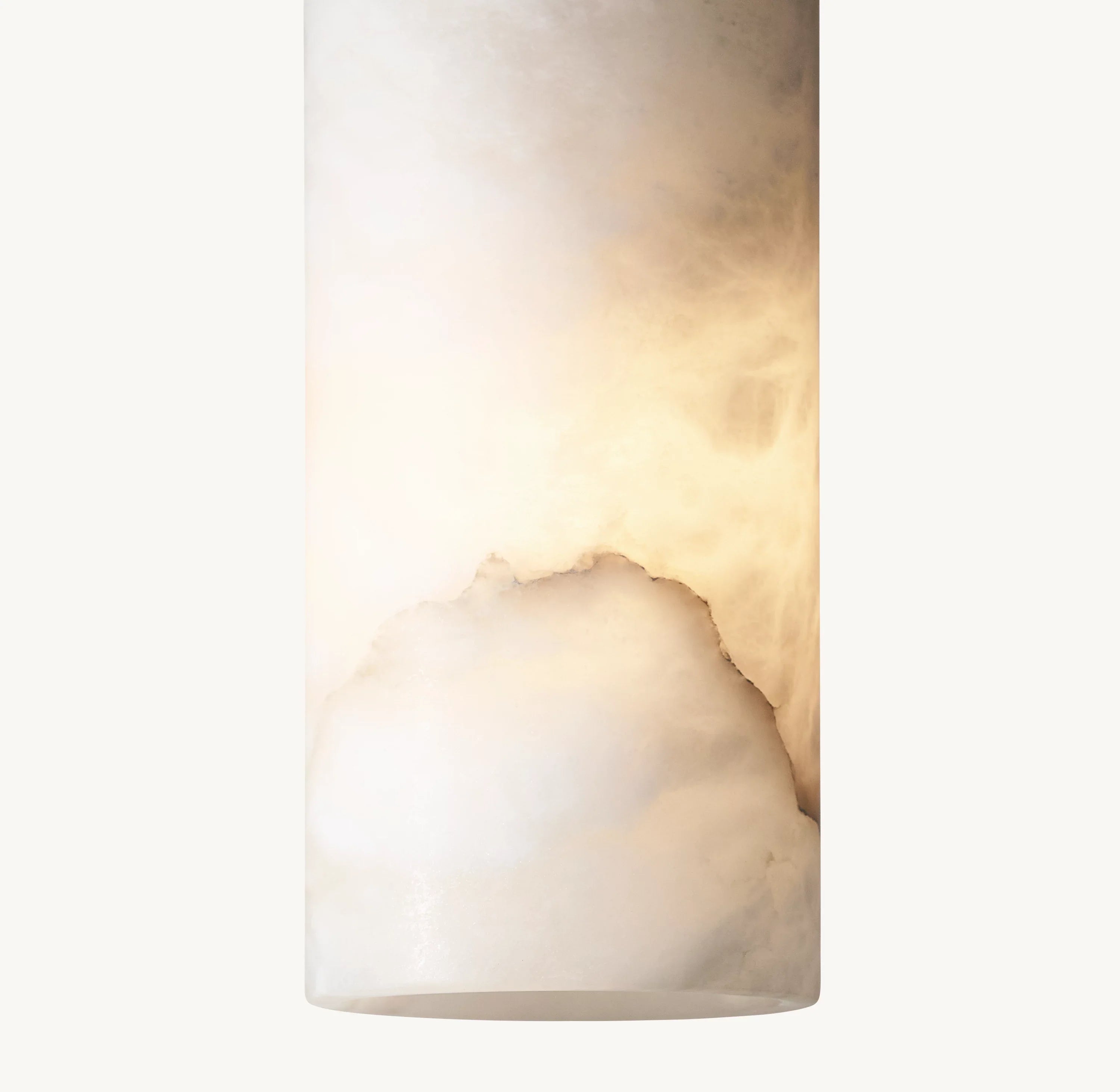 Hand-carved Alabaster Cylinder Pendant Light - Celestial