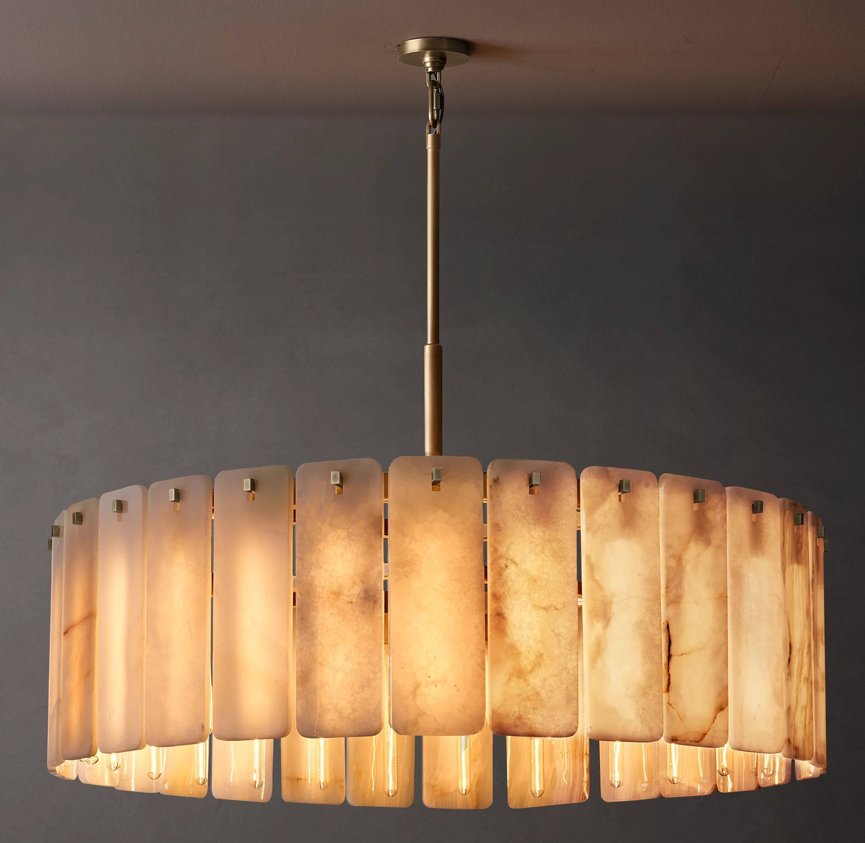 Alabaster Round Chandelier - Calamette