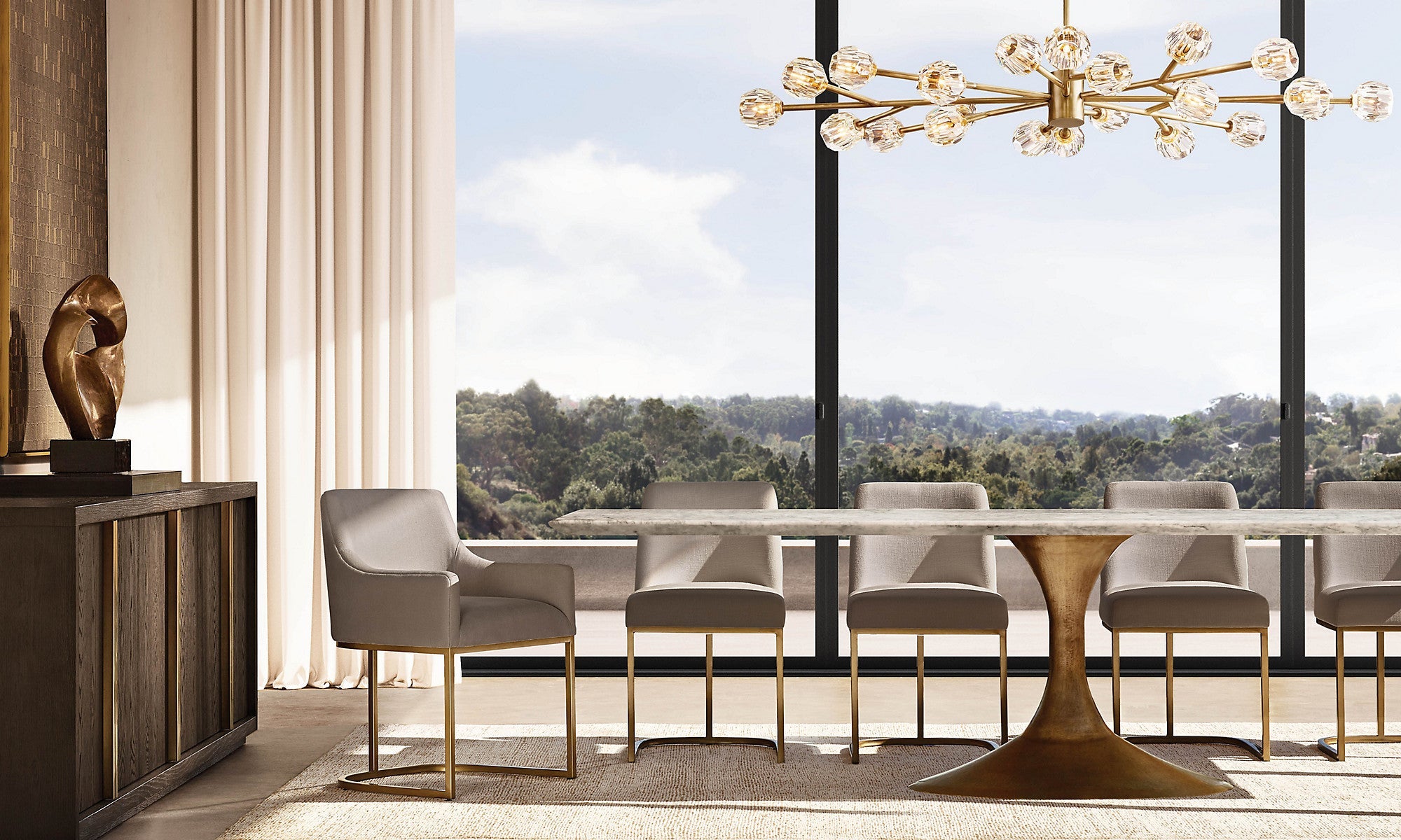 Crystal Arm Chandelier – Boule