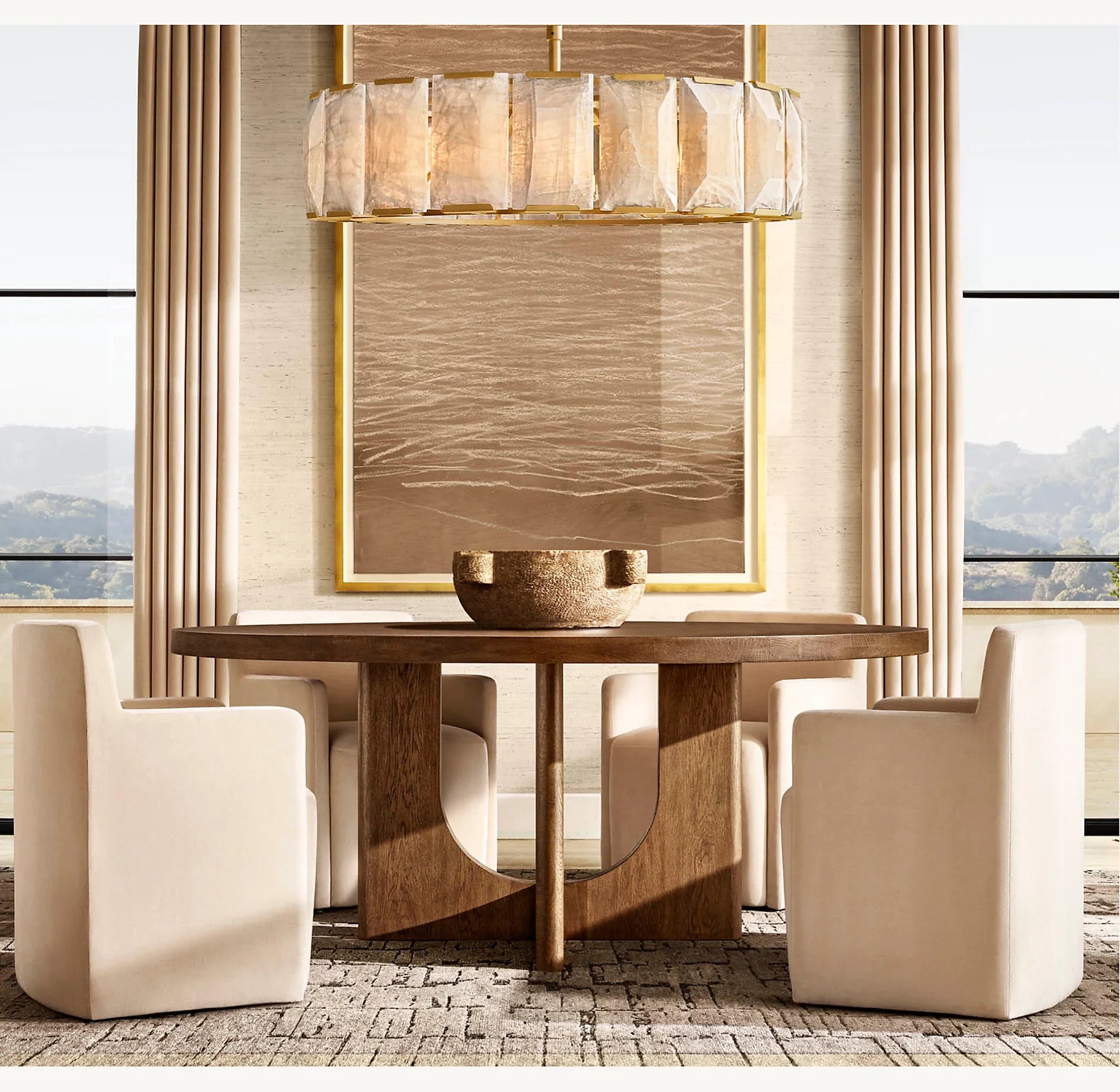 Alabaster Round Chandelier – Harlow