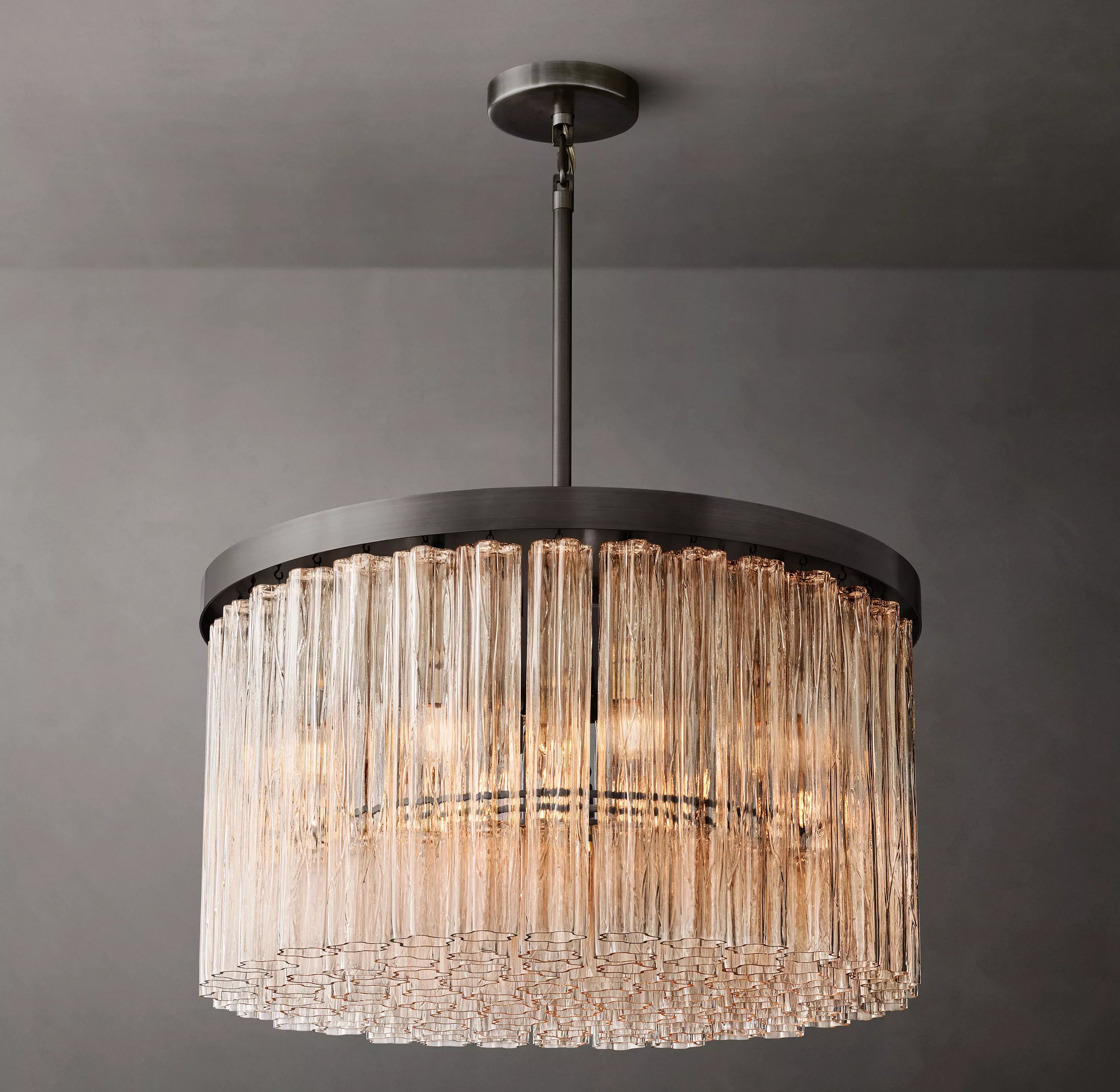 Tronchi Glass Round Chandelier - Cielo