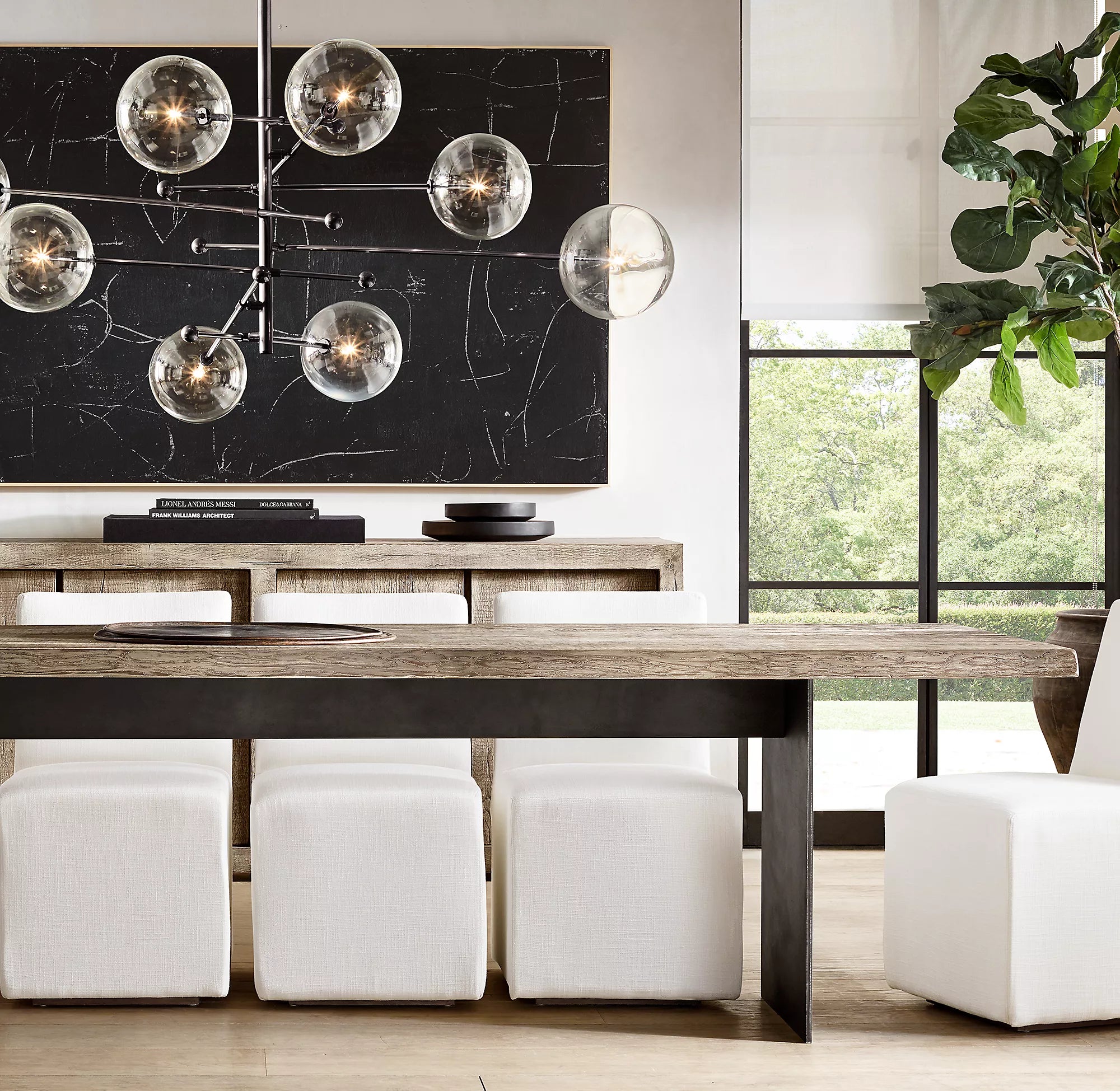 Sputnik Globe Glass Chandelier - Mobile