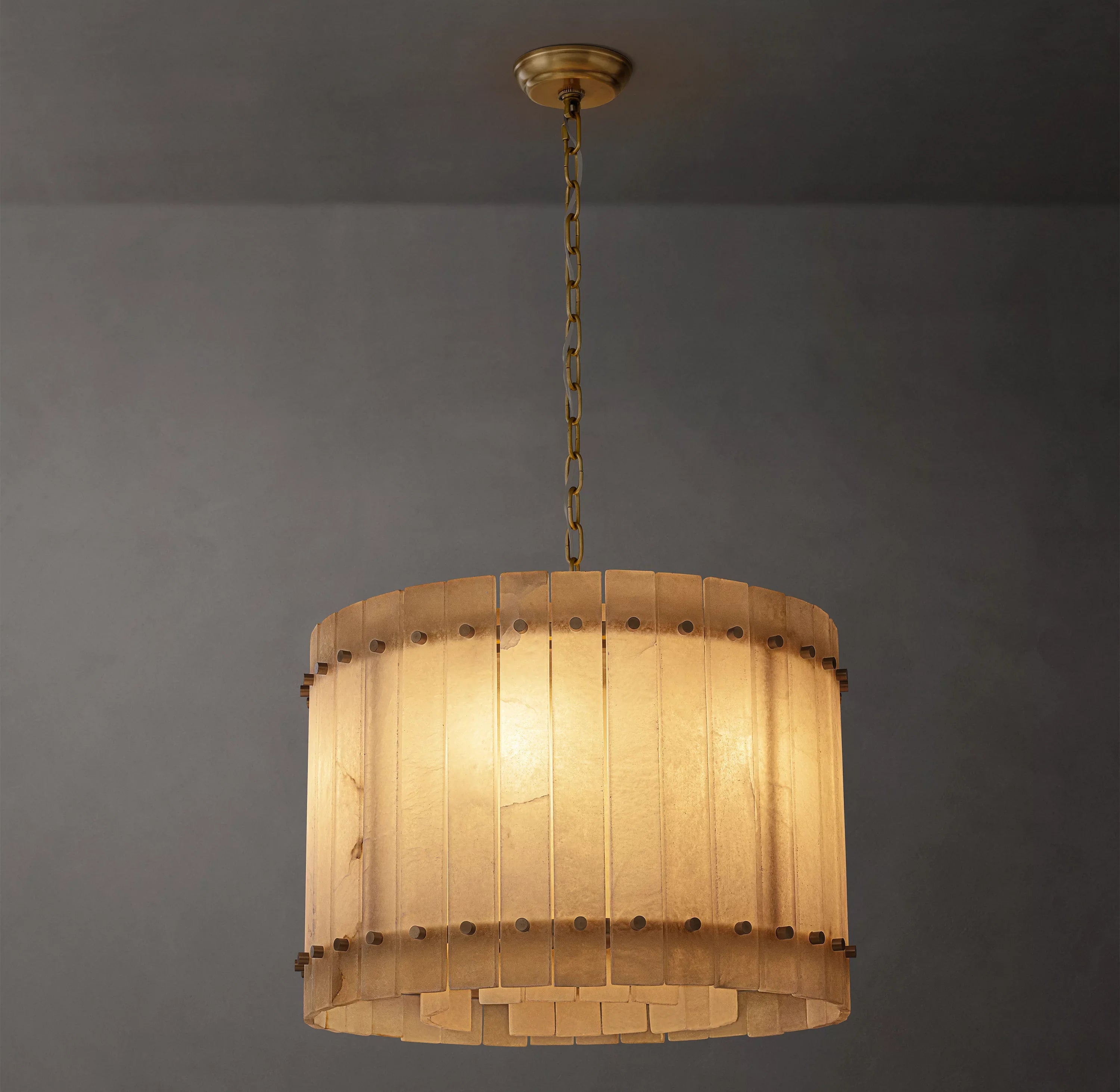 Alabaster Round Chandelier - San Marco