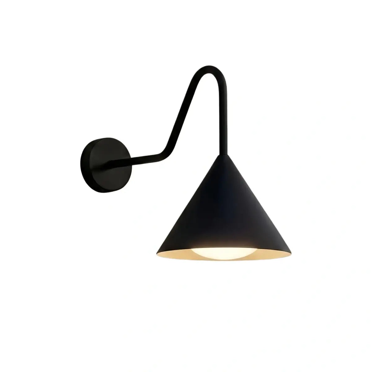 Irondale Minimalist Conical Outdoor Wall Lamp