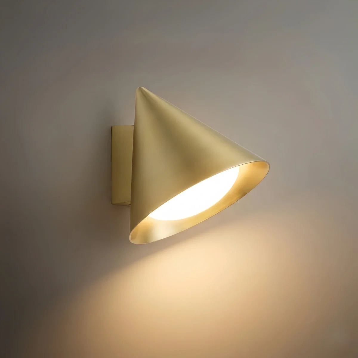 Irondale Minimalist Conical Outdoor Wall Lamp