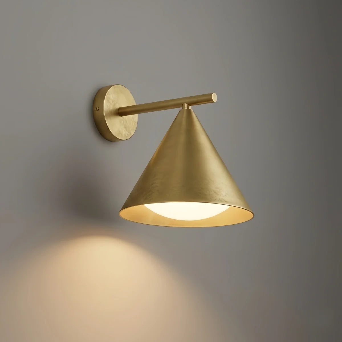 Irondale Minimalist Conical Outdoor Wall Lamp