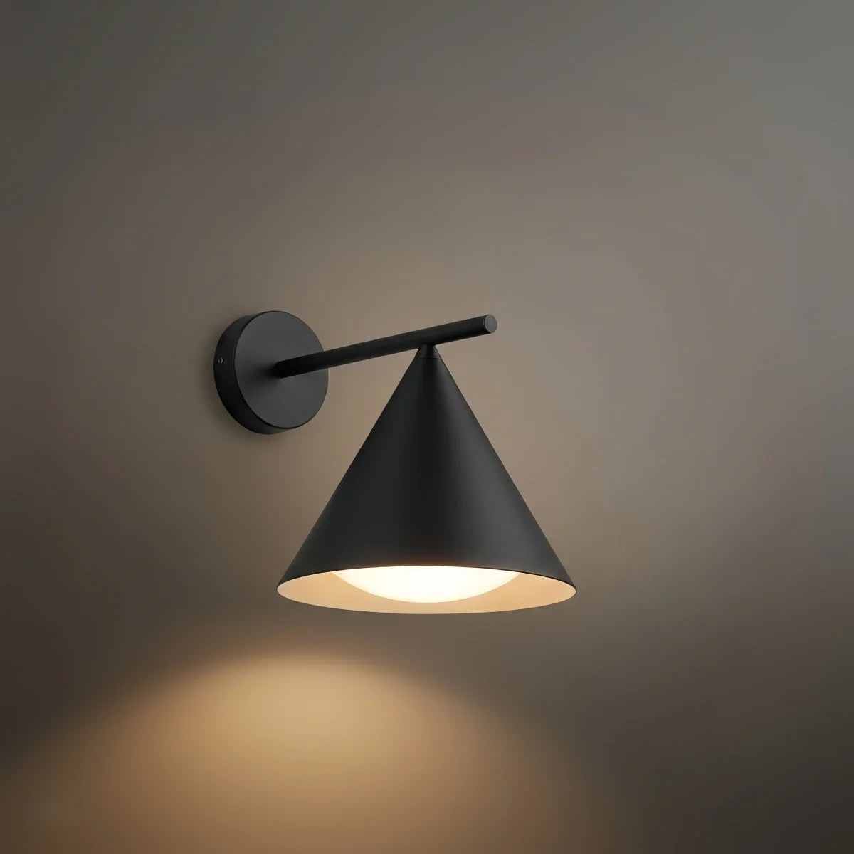 Irondale Minimalist Conical Outdoor Wall Lamp