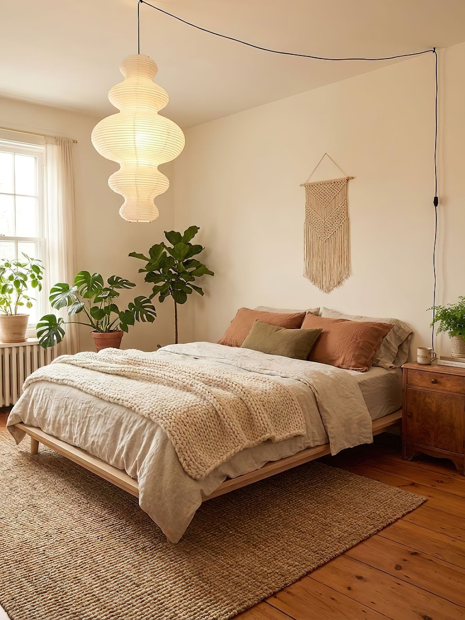 Akari Juni Pendant Swag Lamp 