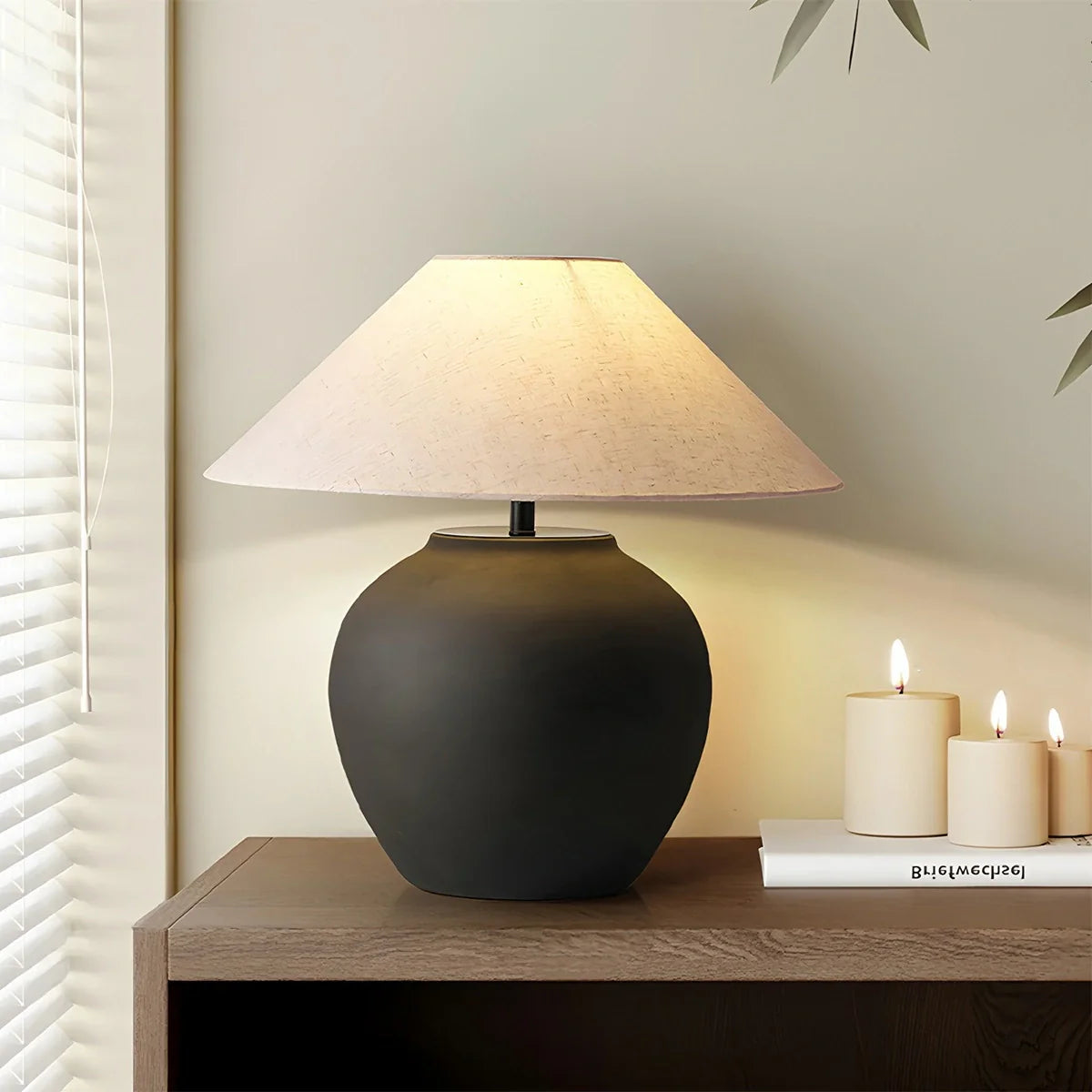Retro Ceramic Jar Table Lamp