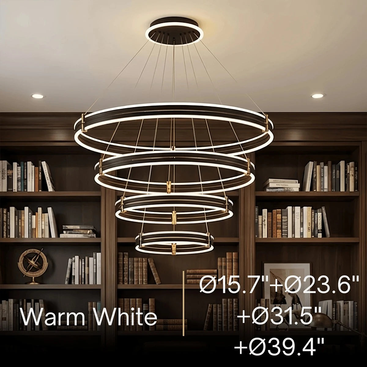 Arcato Modern Tiered Circular Chandelier