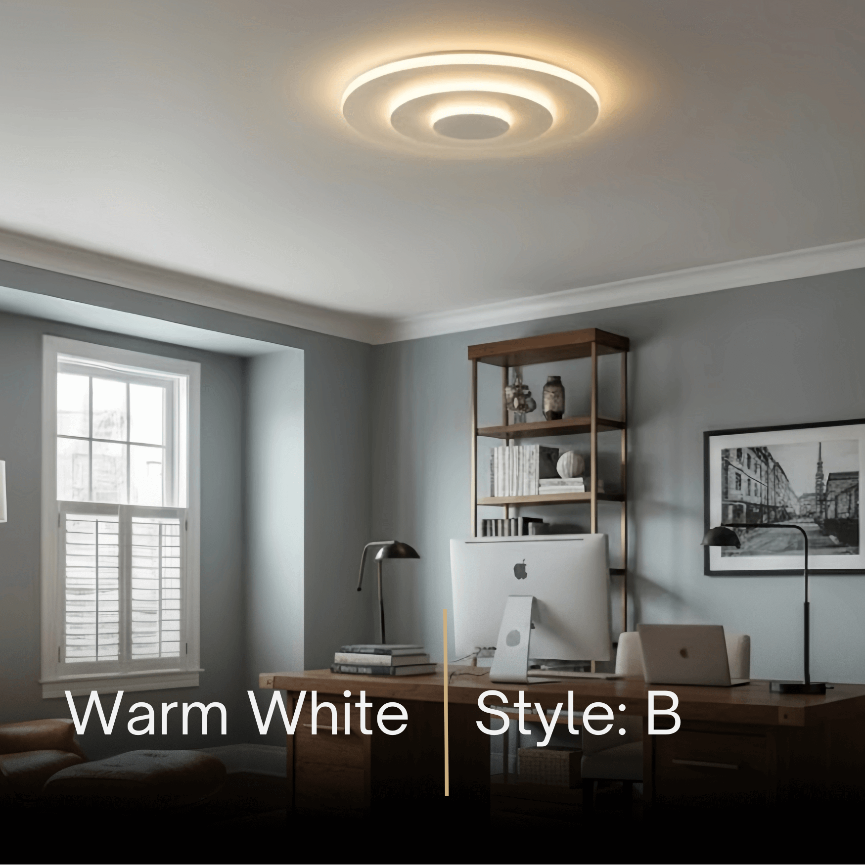 Crema Modern Nordic Round Flush Mount Ceiling Light – White Fixture