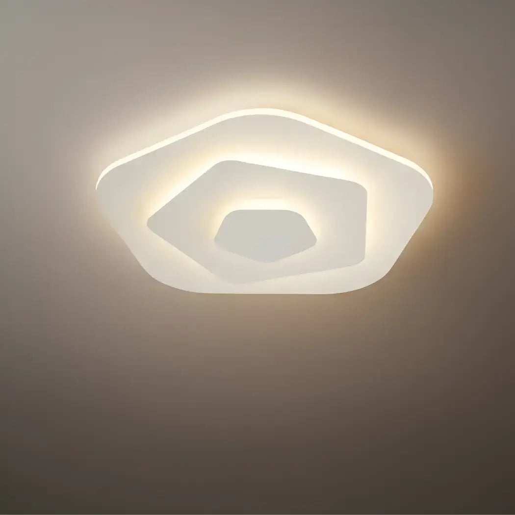 Crema Modern Nordic Round Flush Mount Ceiling Light – White Fixture