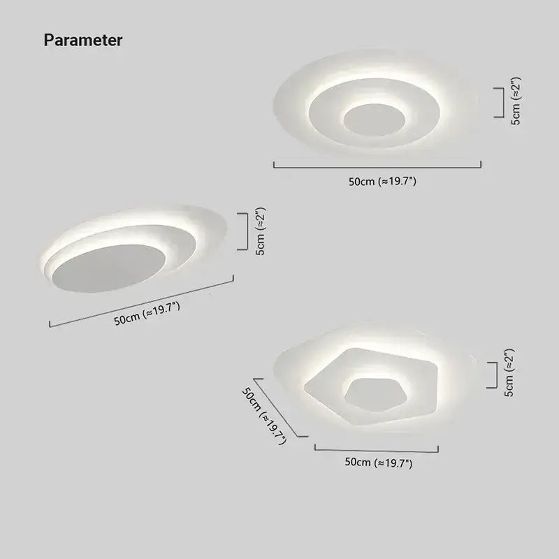 Crema Modern Nordic Round Flush Mount Ceiling Light – White Fixture