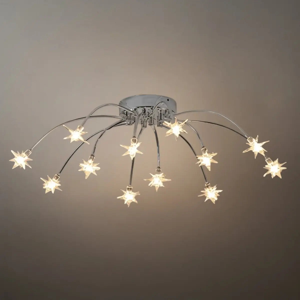 Nebula Art Deco Ceiling Light - Gold/Black/Chrome Metal Fixture for Bedroom