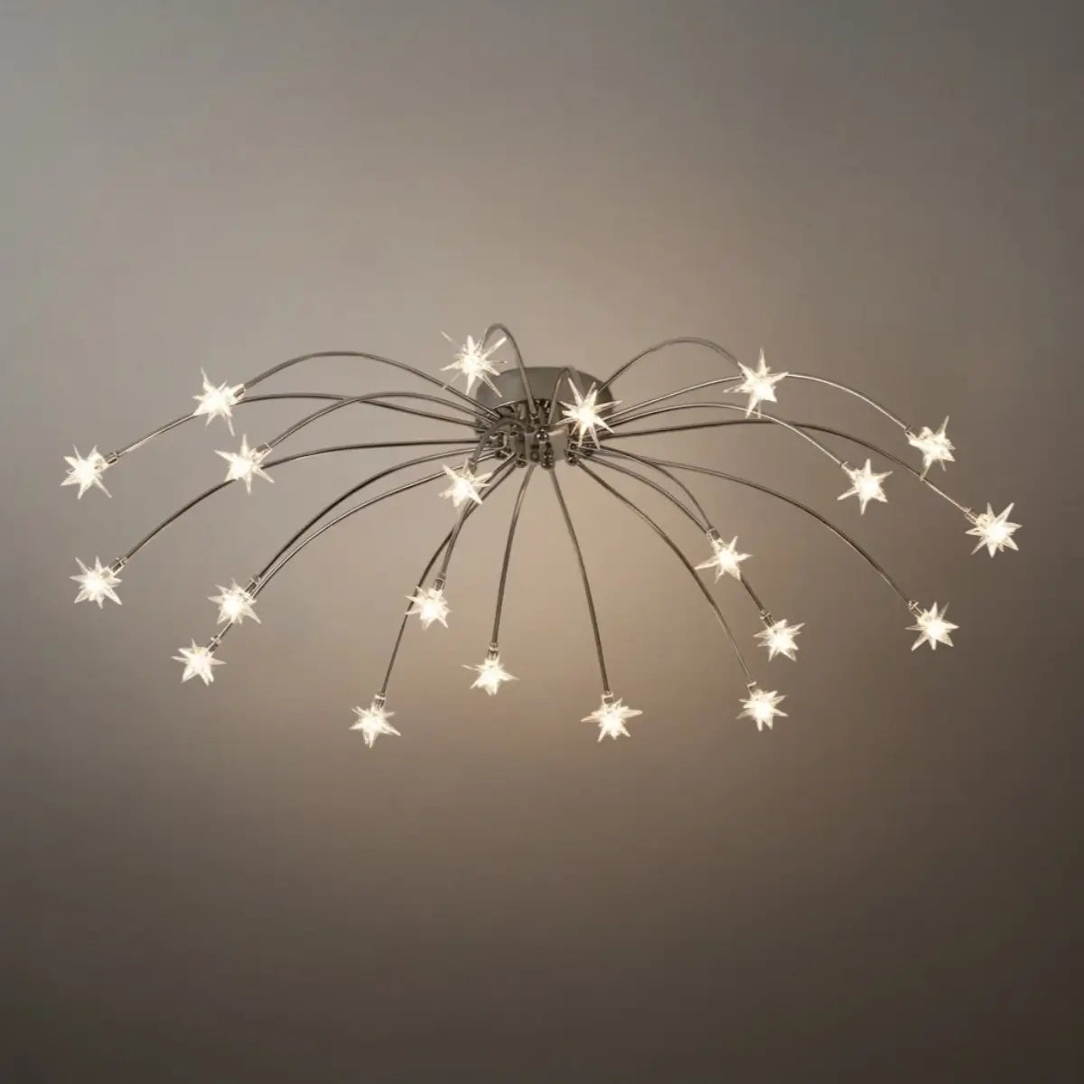 Nebula Art Deco Ceiling Light - Gold/Black/Chrome Metal Fixture for Bedroom