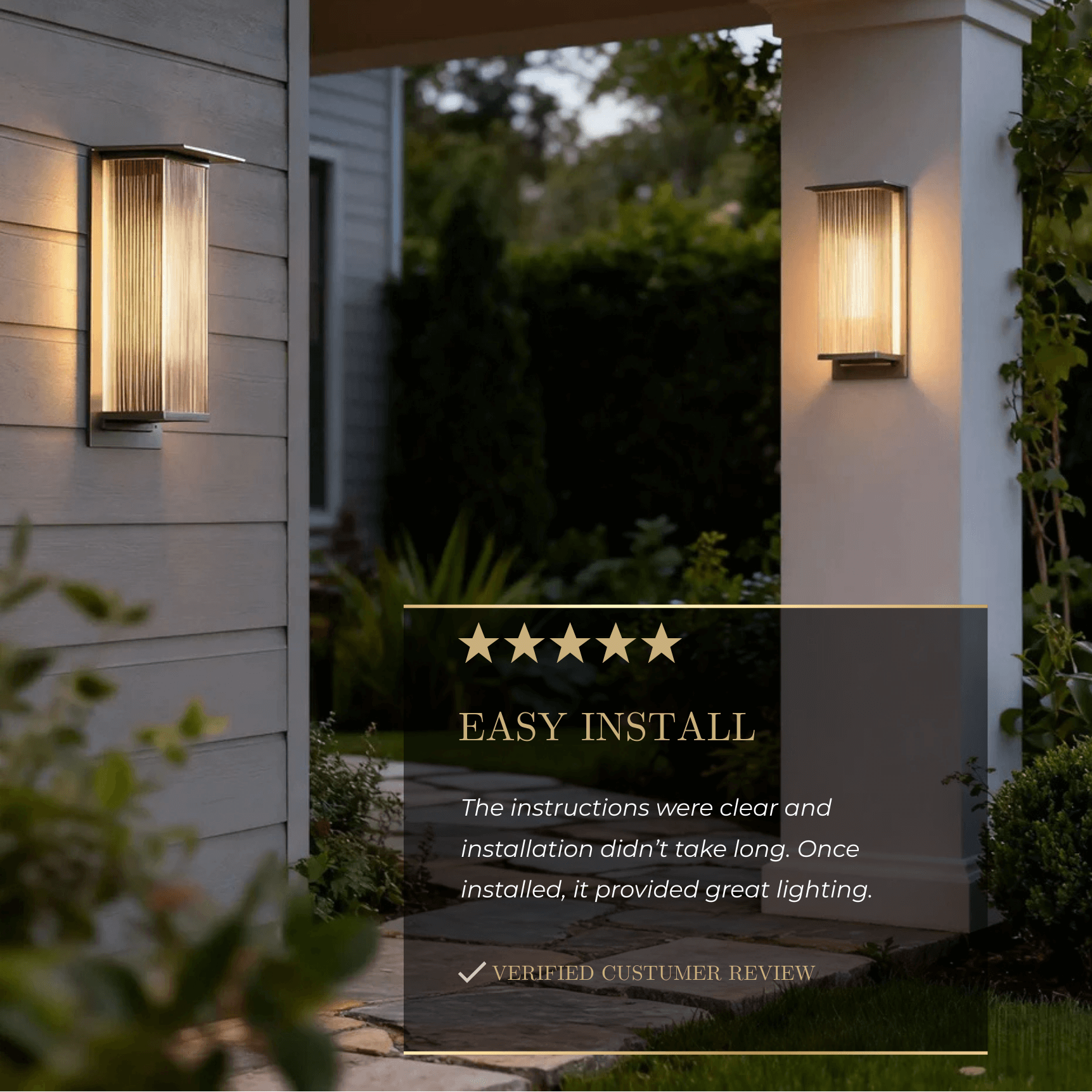 Irondale Industrial Rectangular LED Outdoor Wall Lamp – Waterproof Light for Courtyard