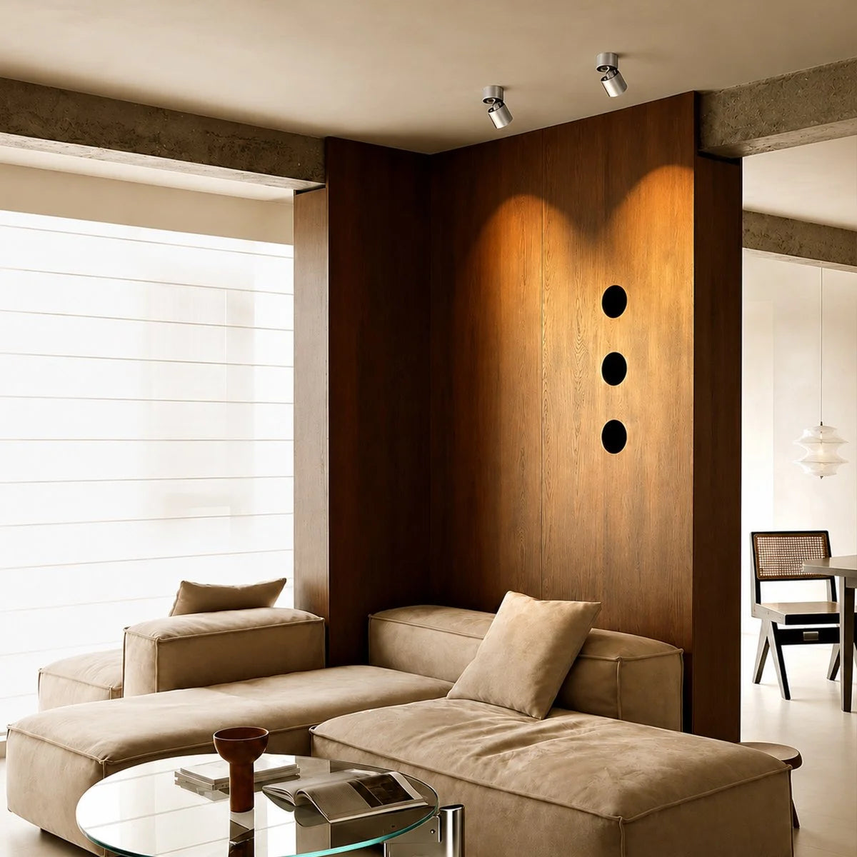 Bauhaus Surface Mount Foldable Spotlight