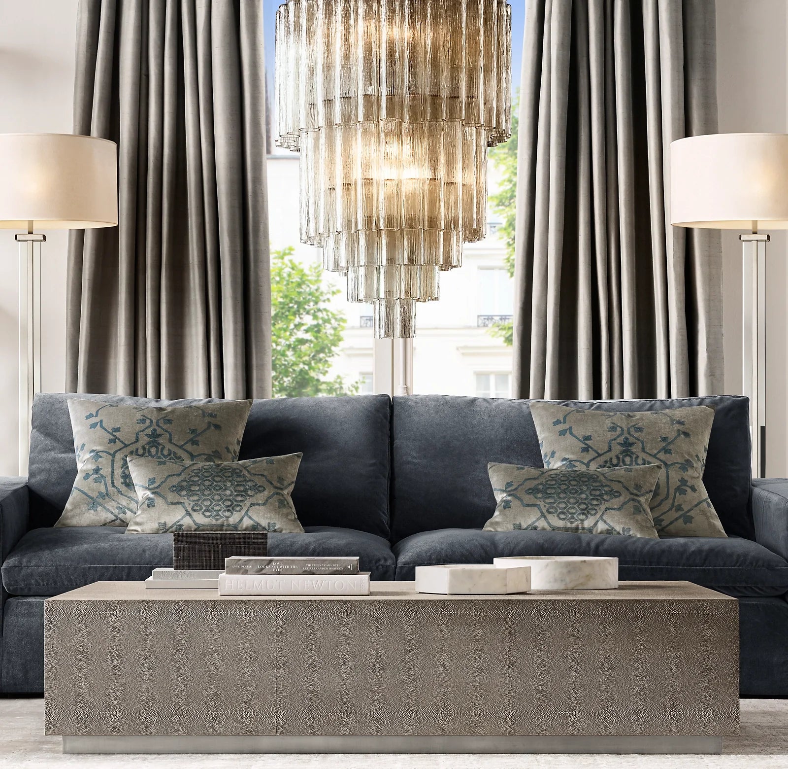 Tronchi Murano Glass Tiered Chandelier - Serenella