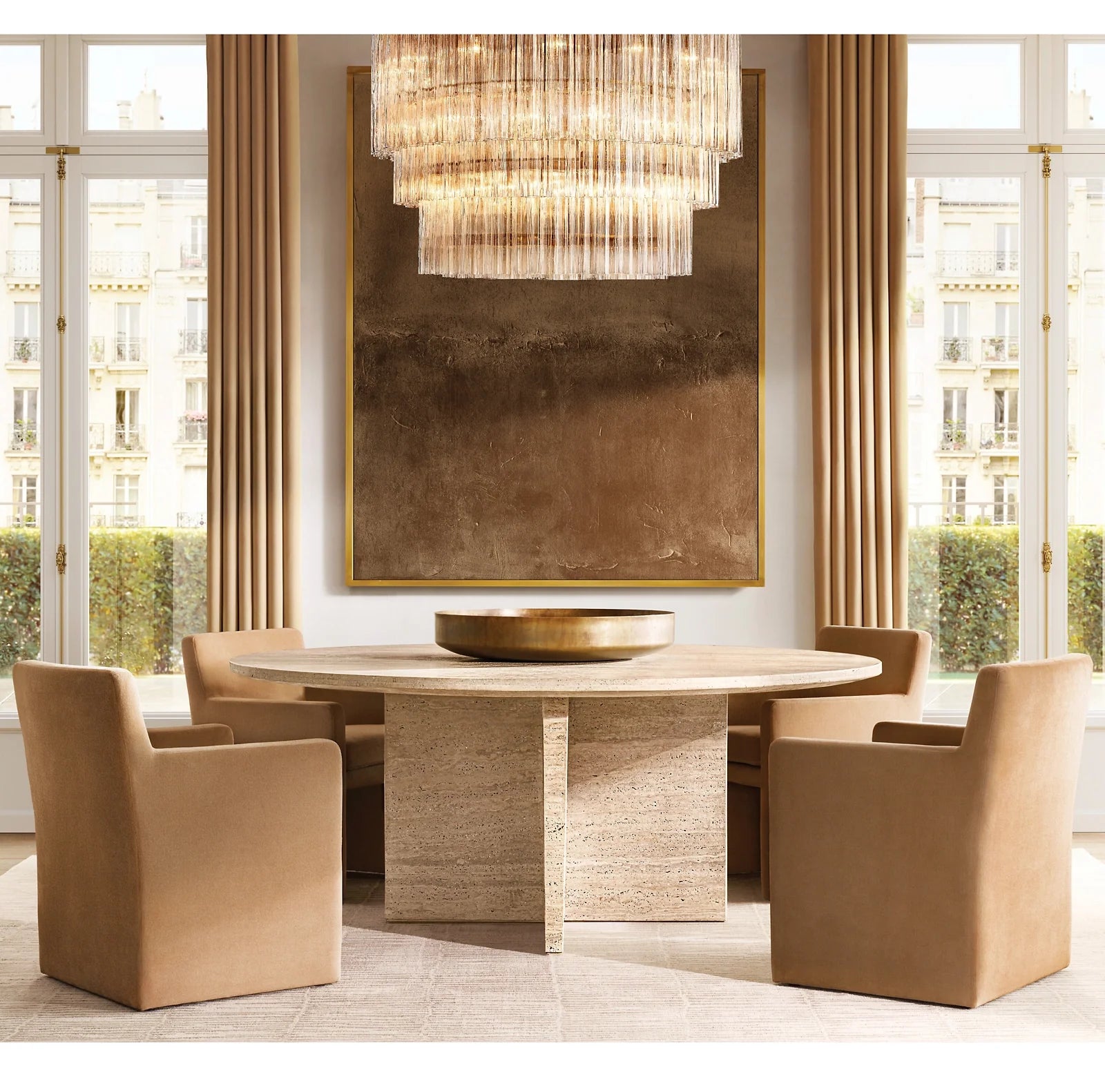 Tronchi Glass Tiered Chandelier - Cielo