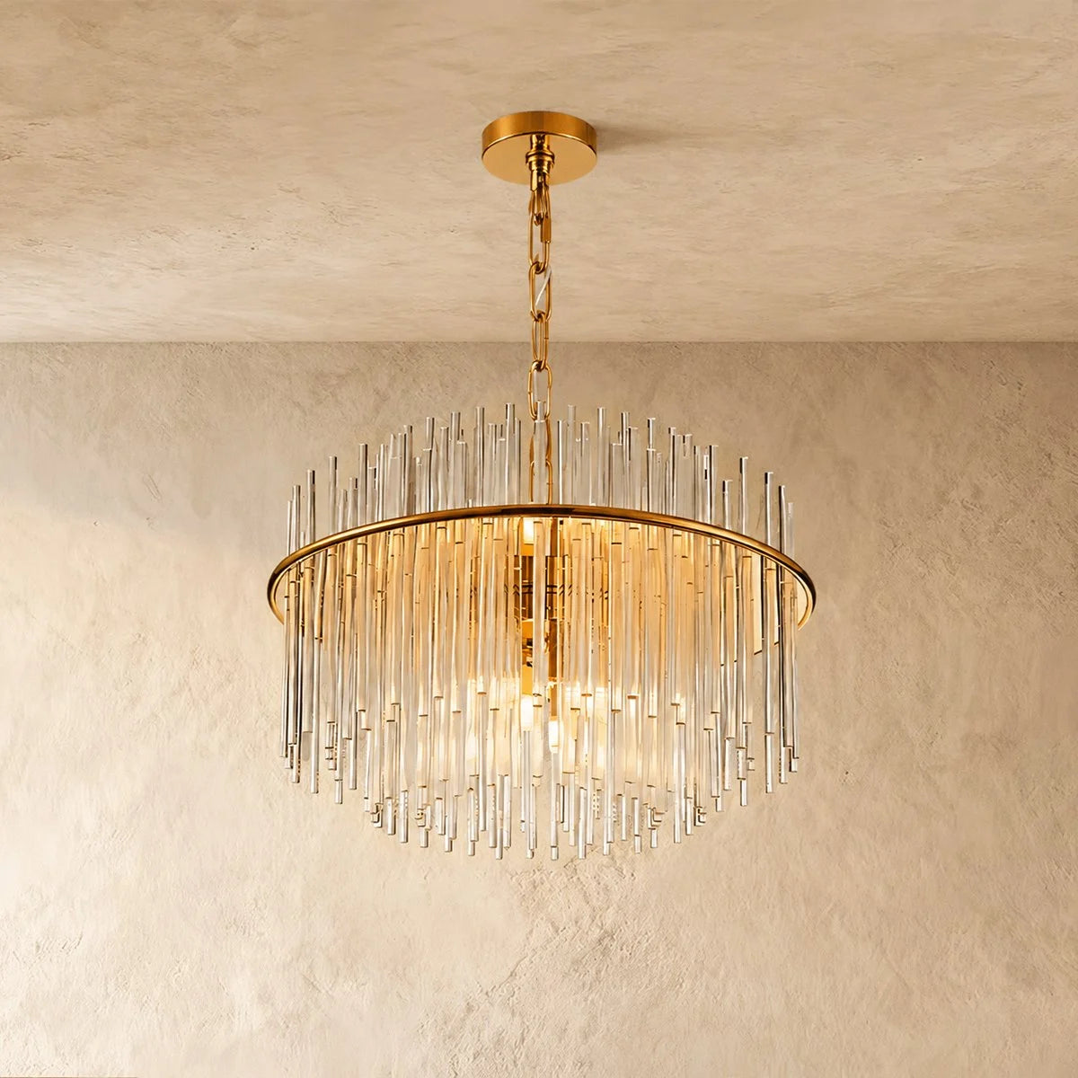 Cascade Glass Chandelier