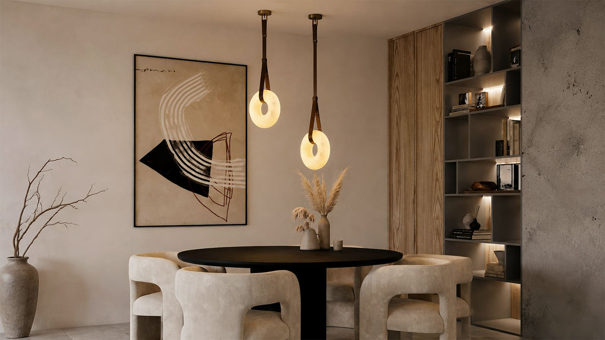 Equestrian Leather Rigging & Alabaster Torus