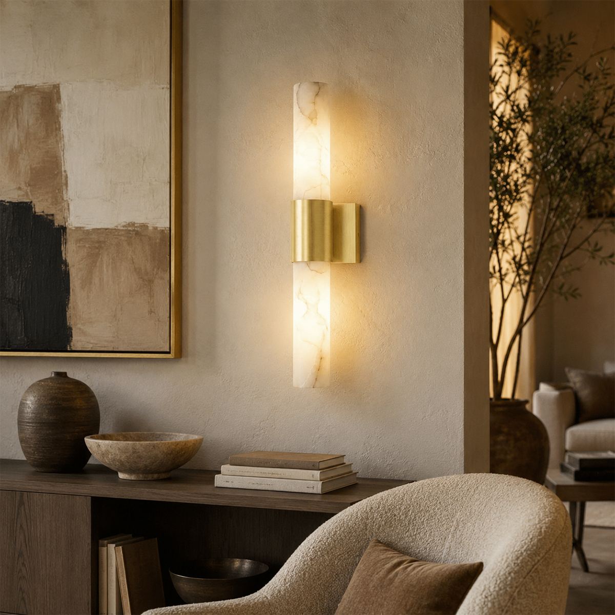 Cutar Alabaster Wall Sconce