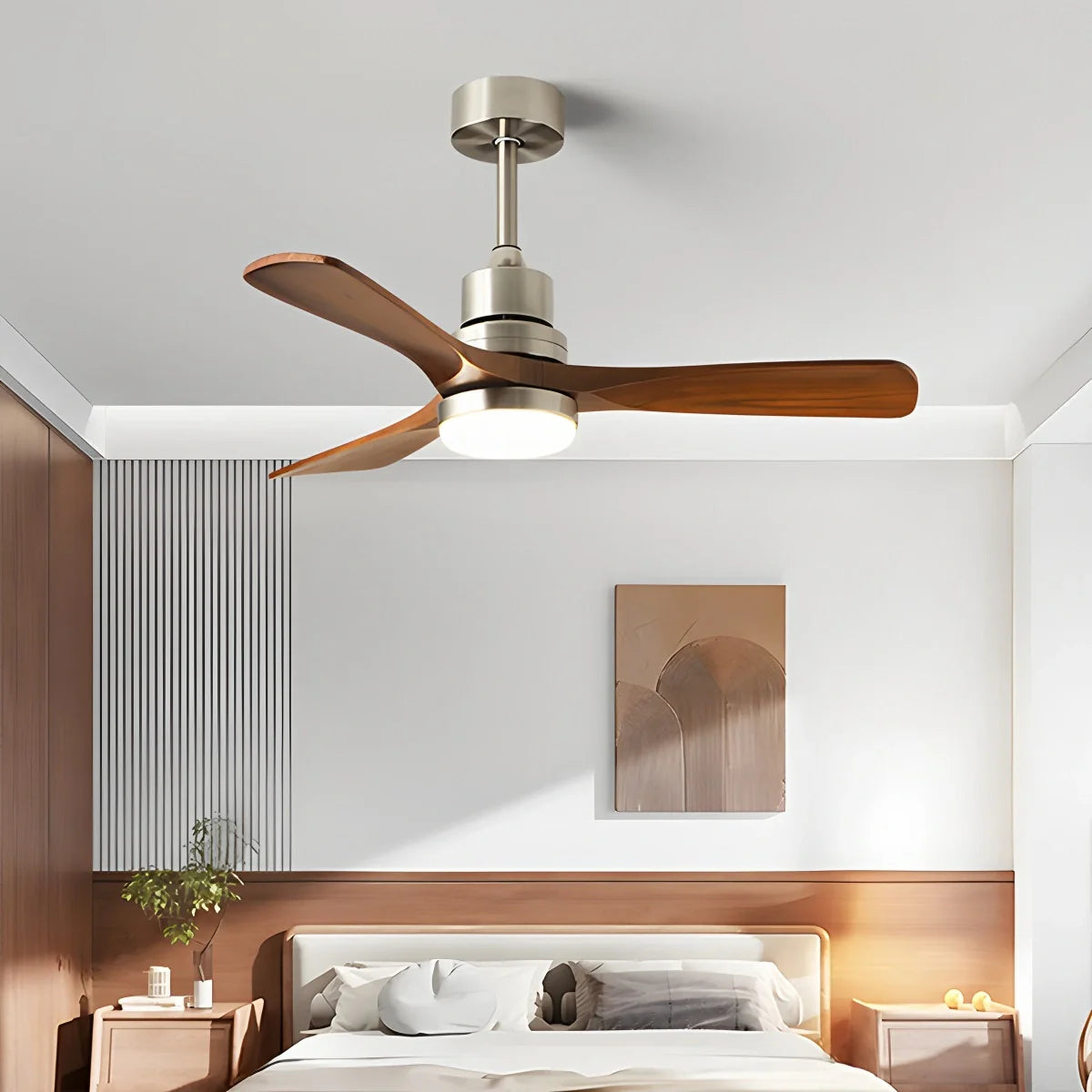American Retro 3-Blade Ceiling Fan with Light