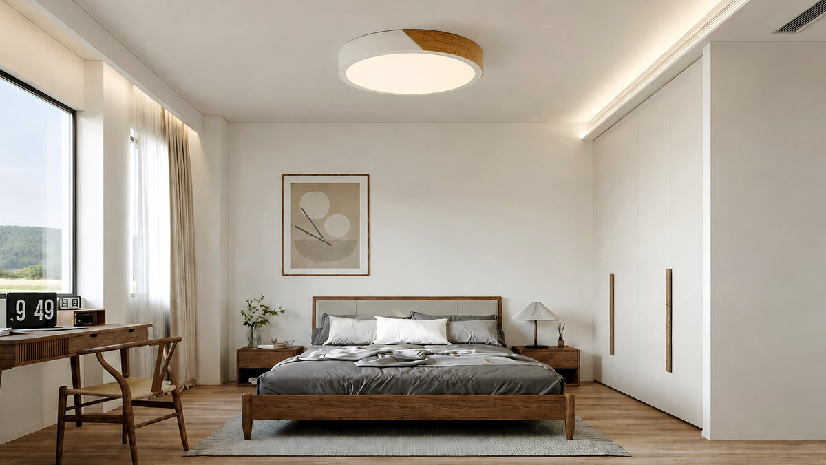 Round Ceiling Light for Modern Living Room and Bedroom Spaces