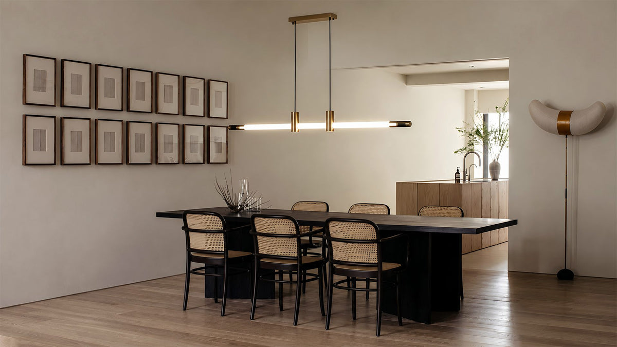 Minimalist Metallic Armature & Diffused Luminance