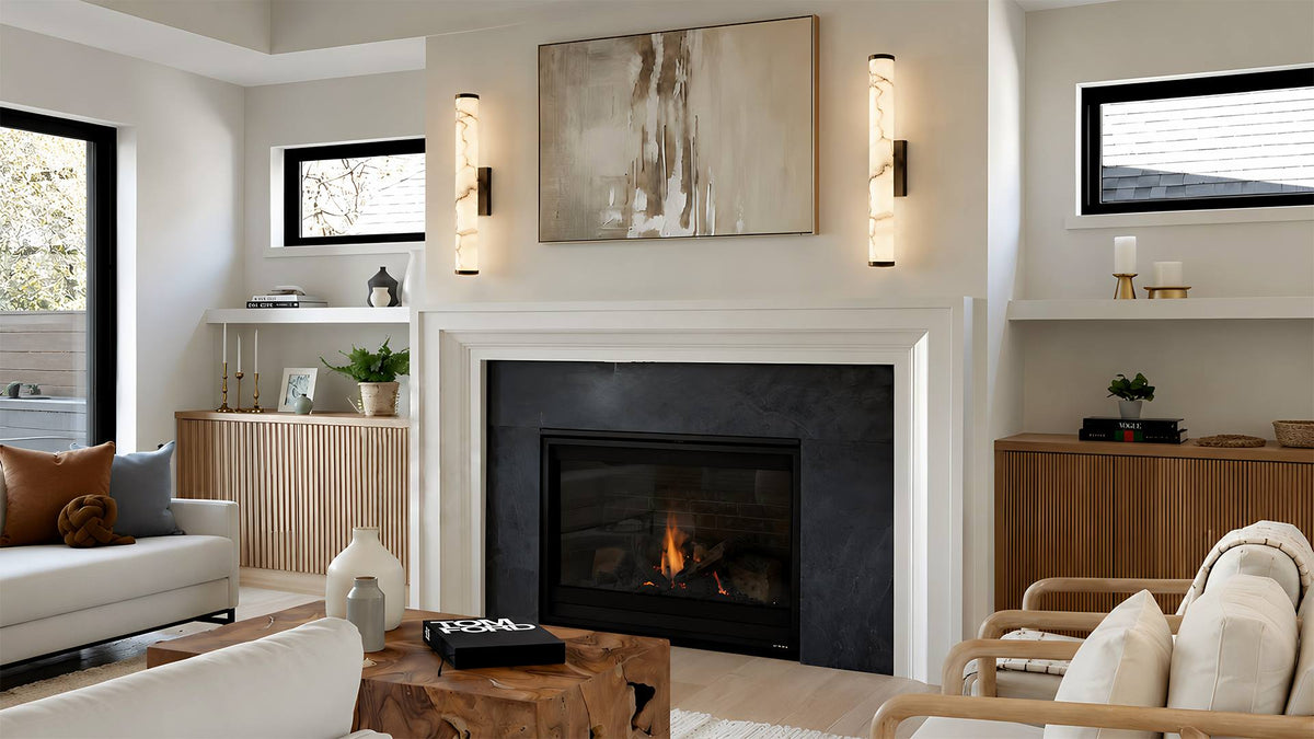 Monolithic Alabaster Column & Sub-Surface Luminance