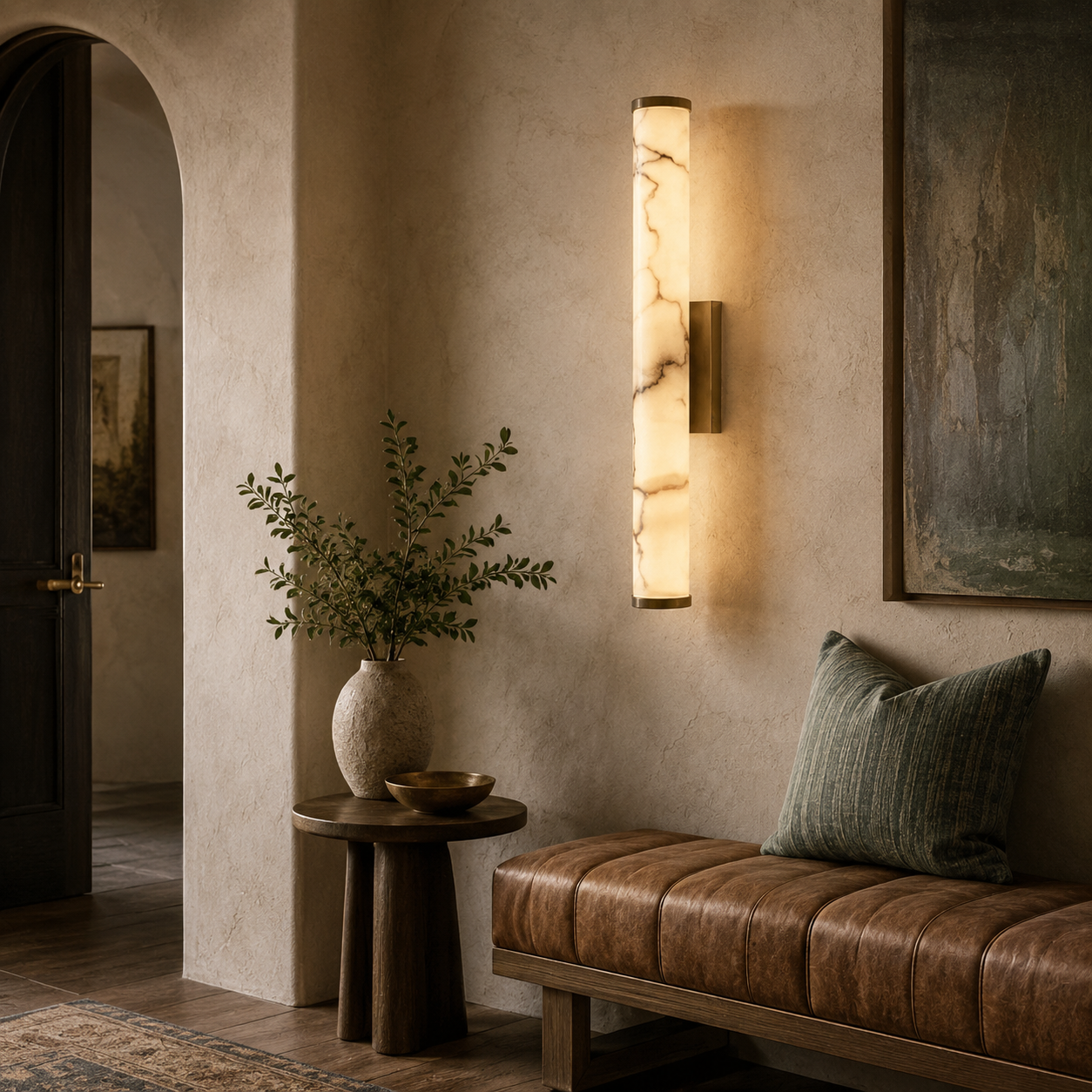 Falynis Alabaster Wall Lamp