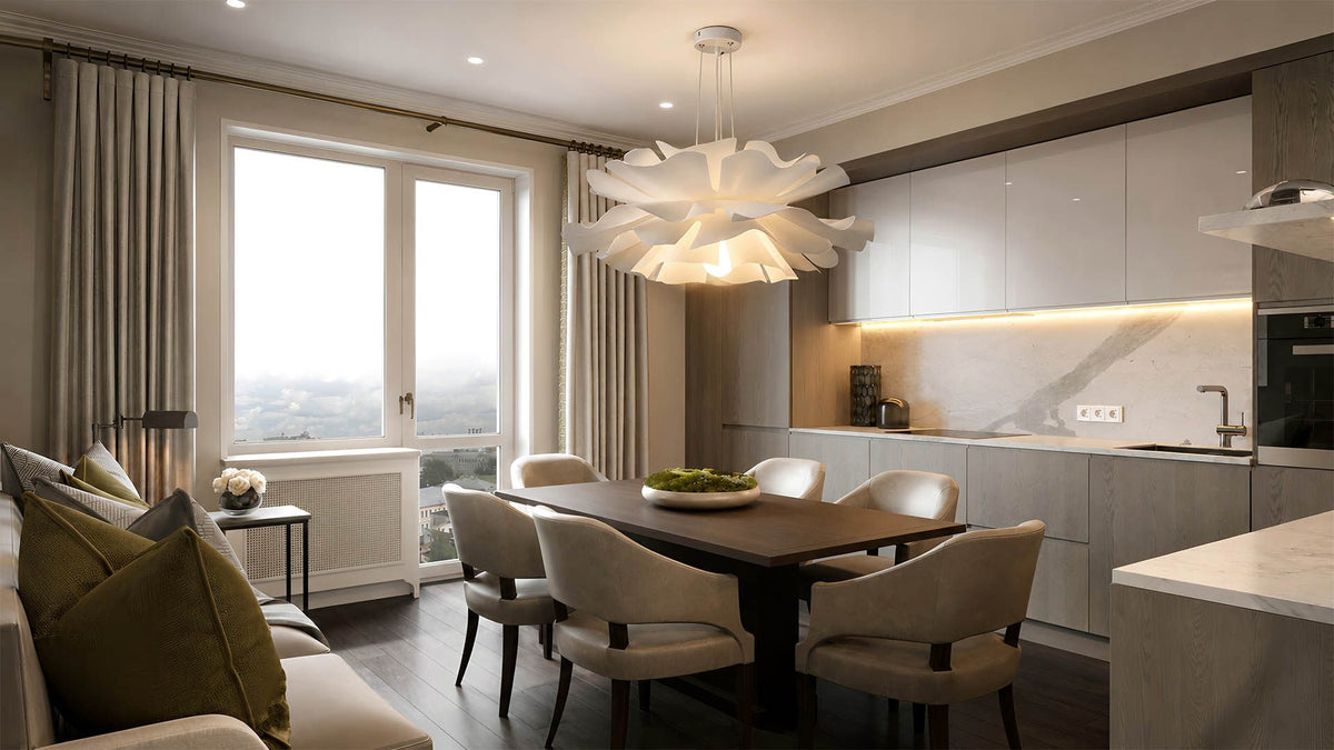 Petal Chandelier for Dining Room and Bedroom Spaces