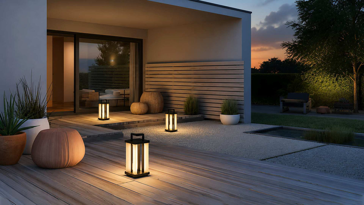 Outdoor Portable Lamp for Patio and Garden Spaces