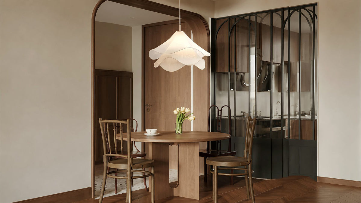 Wave Pendant Light for Bedroom and Cozy Interior Spaces