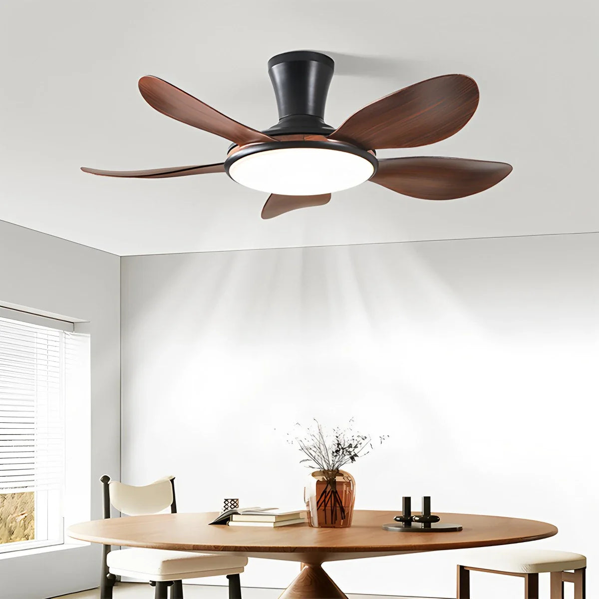 Silent Remote Control LED Ceiling Fan Light