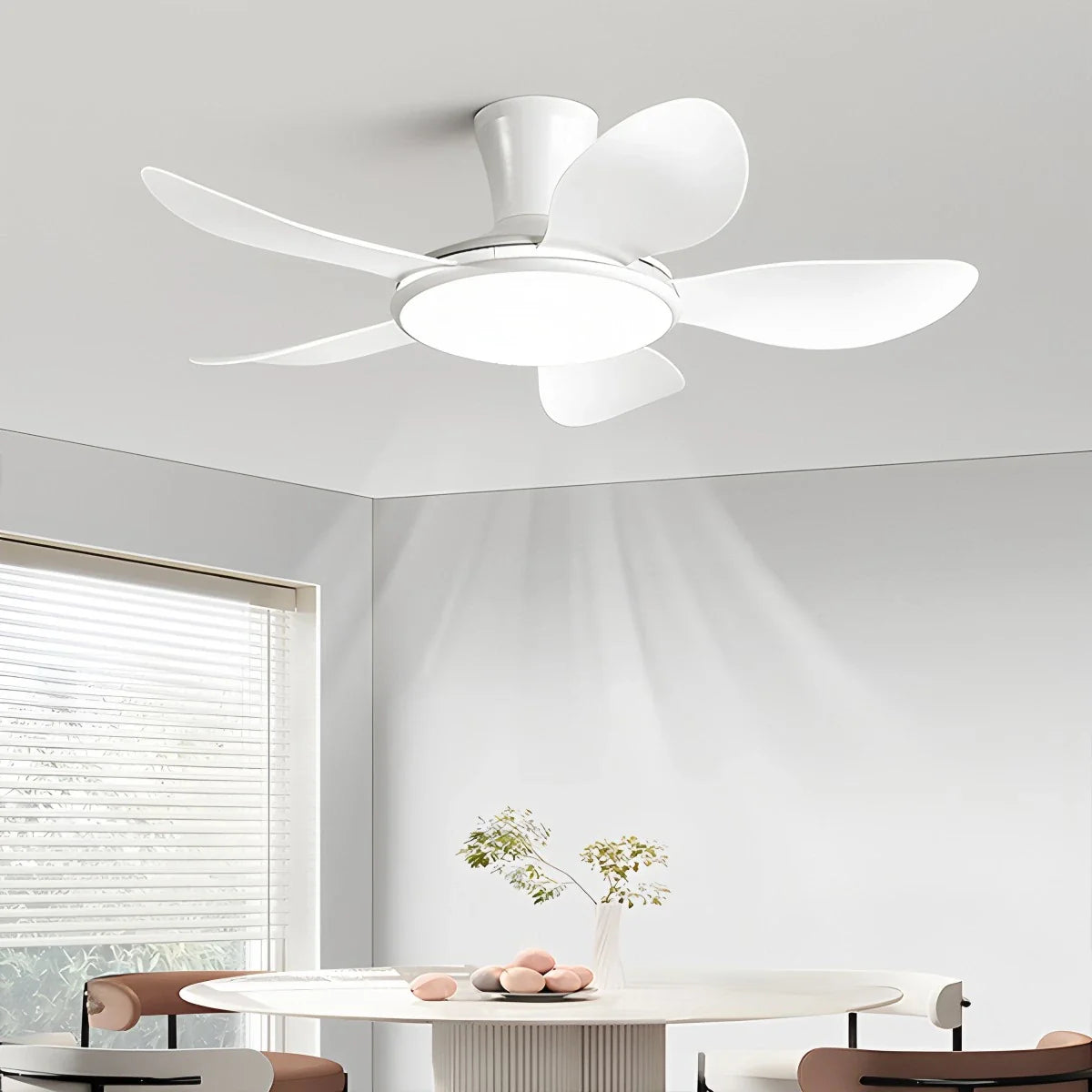 Silent Remote Control LED Ceiling Fan Light