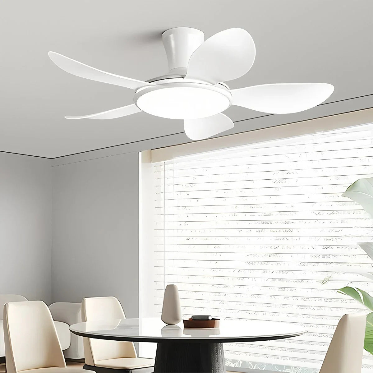 Silent Remote Control LED Ceiling Fan Light