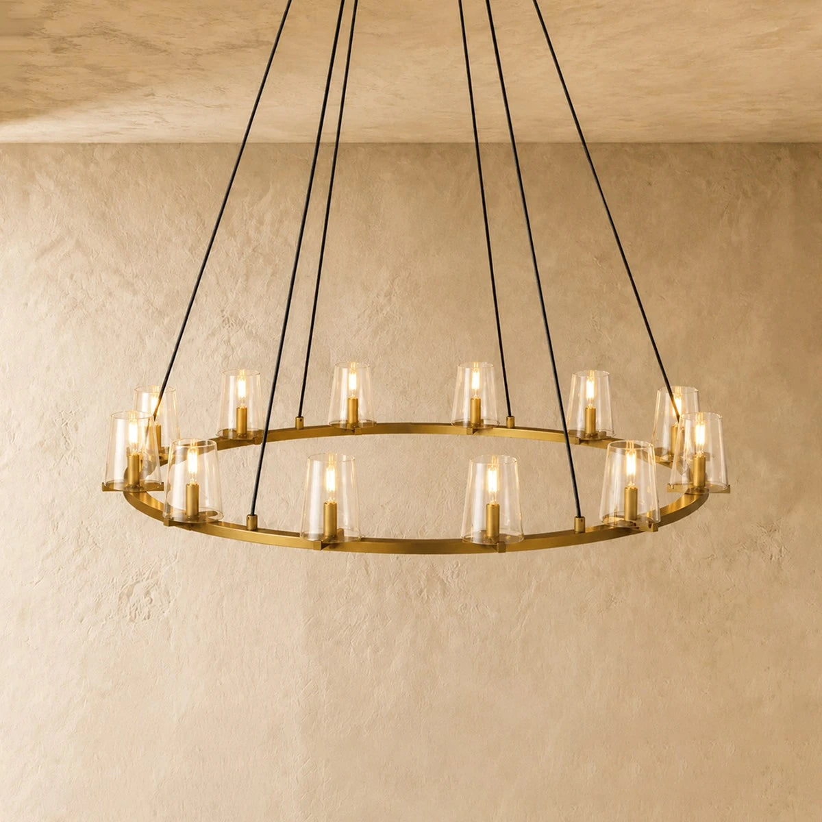 Hurricane Candle Ring Chandelier - Pauillac