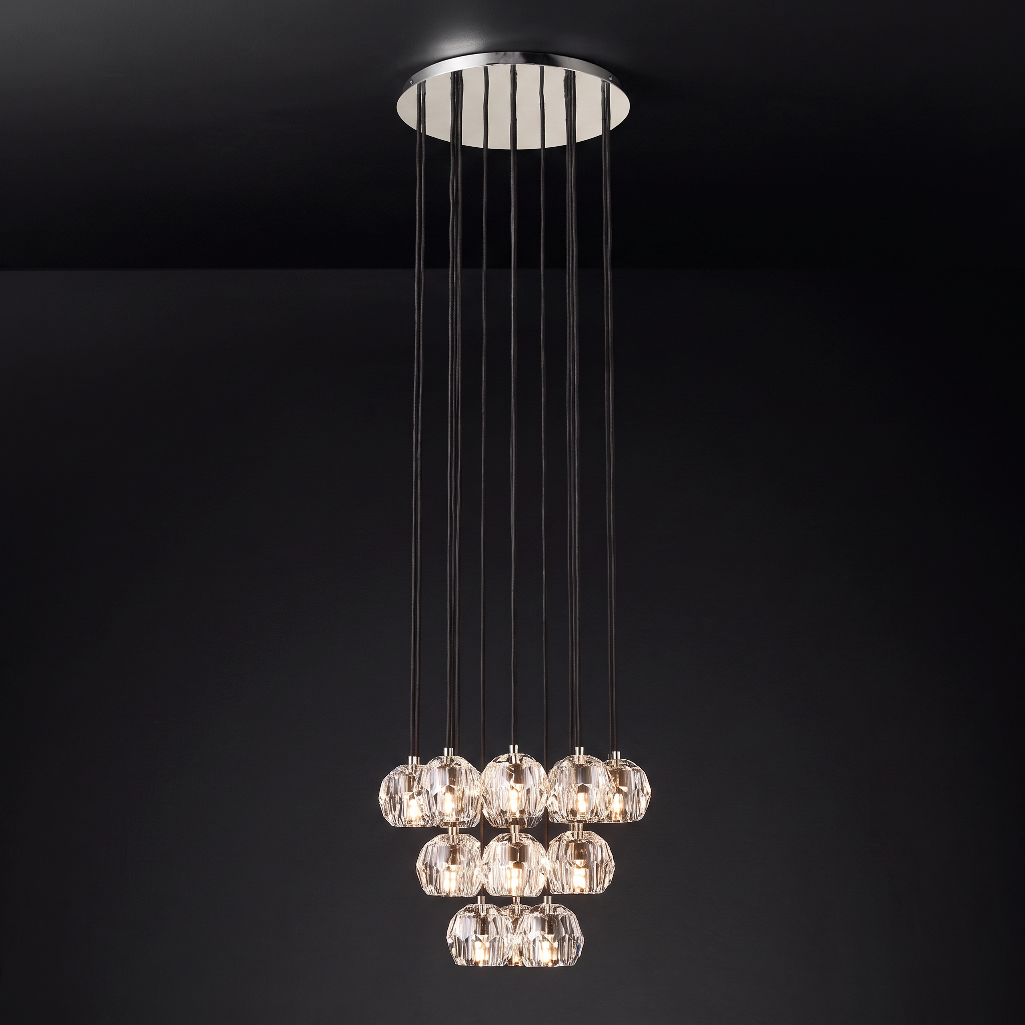 Crystal Cluster Chandelier – Boule