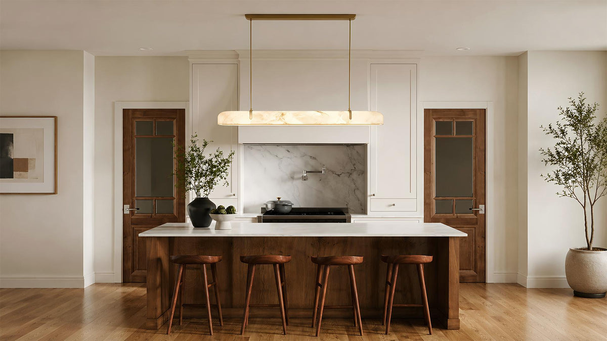 Linear Chandelier for Dining Room and Kitchen Island