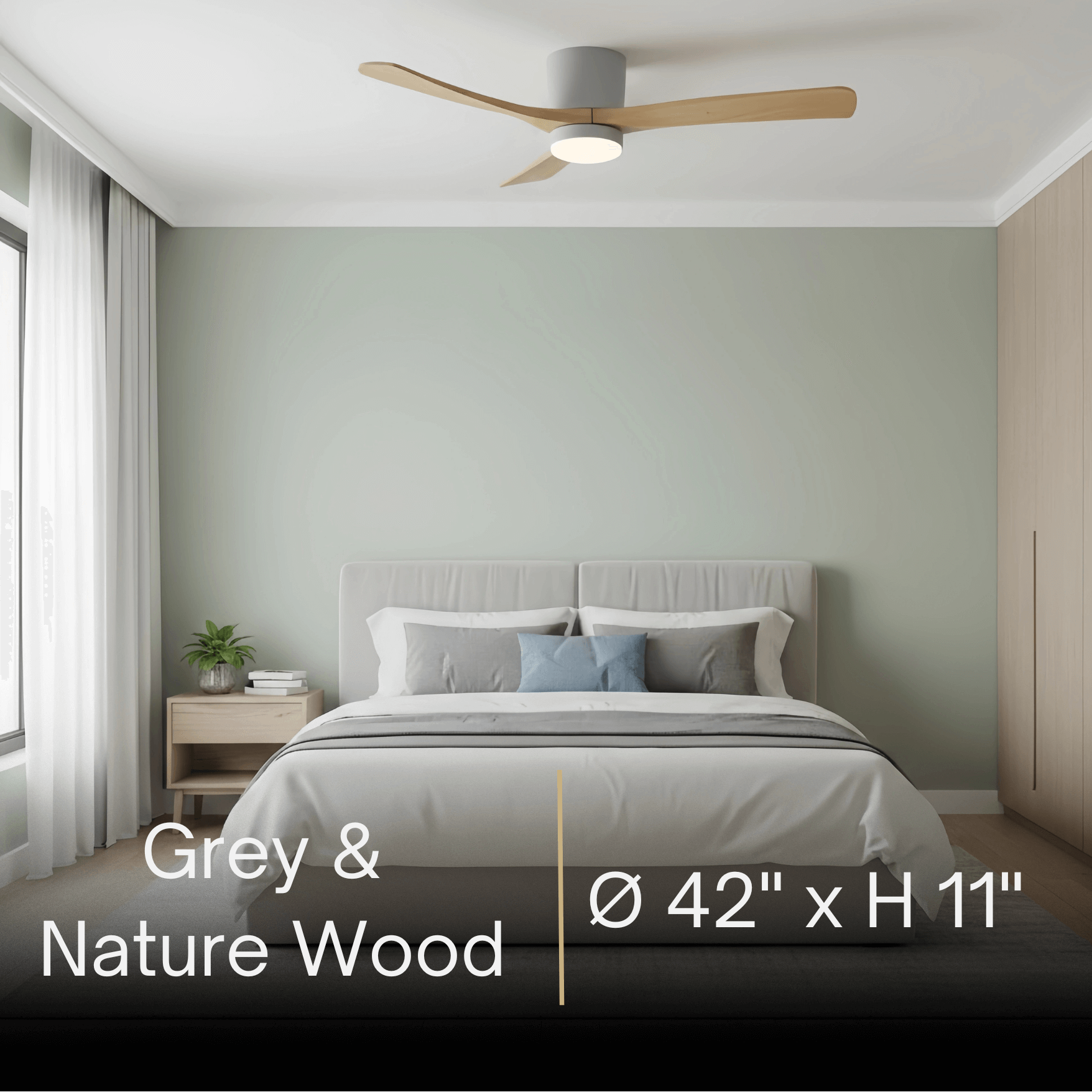 Lunara Nordic Ceiling Fan Light