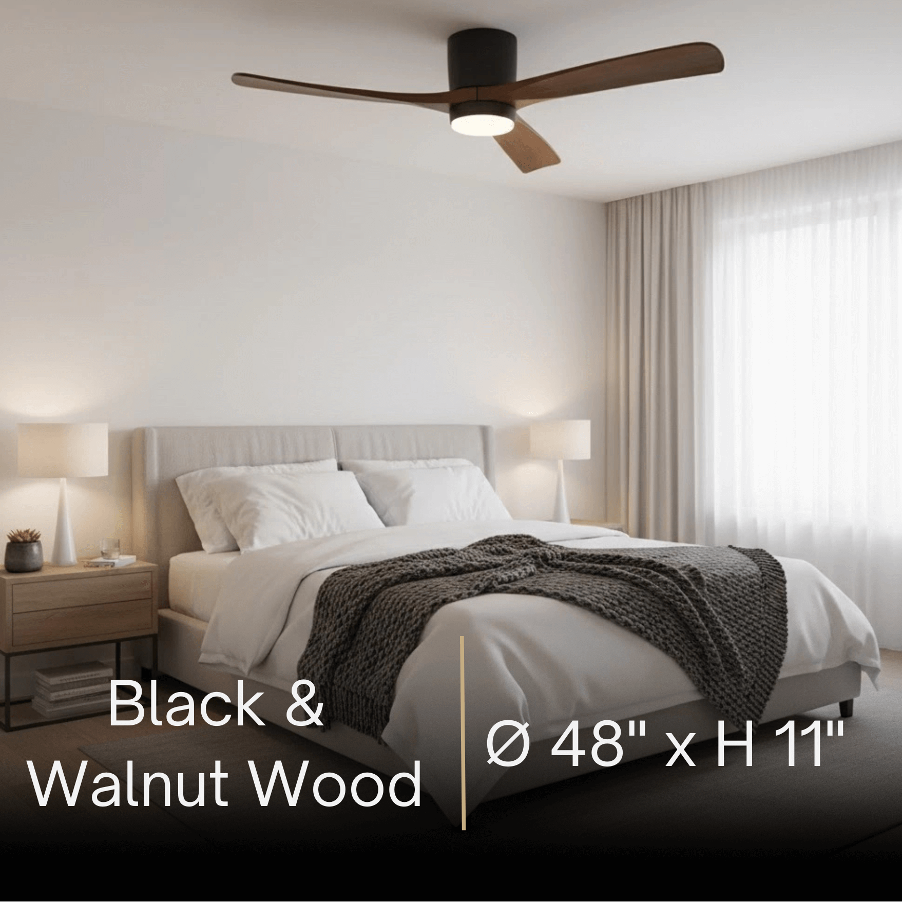 Lunara Nordic Ceiling Fan Light