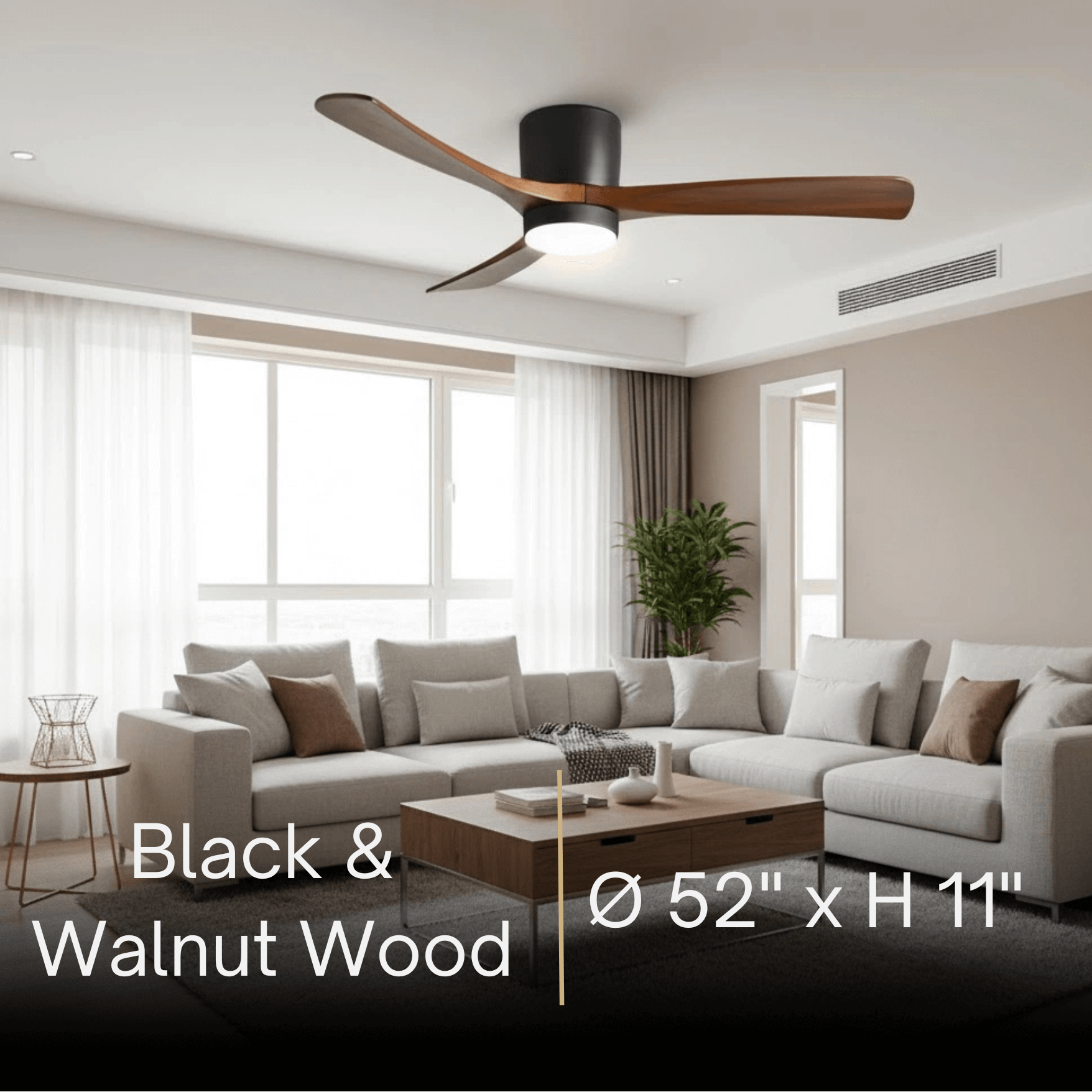 Lunara Nordic Ceiling Fan Light