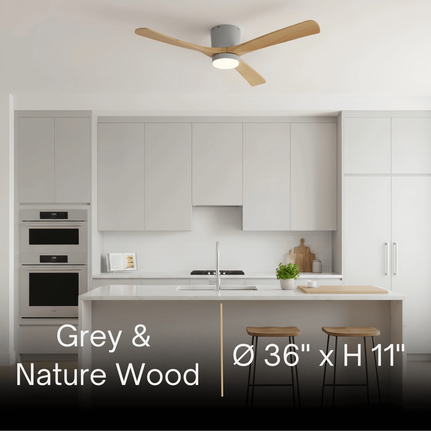 Lunara Nordic Ceiling Fan Light